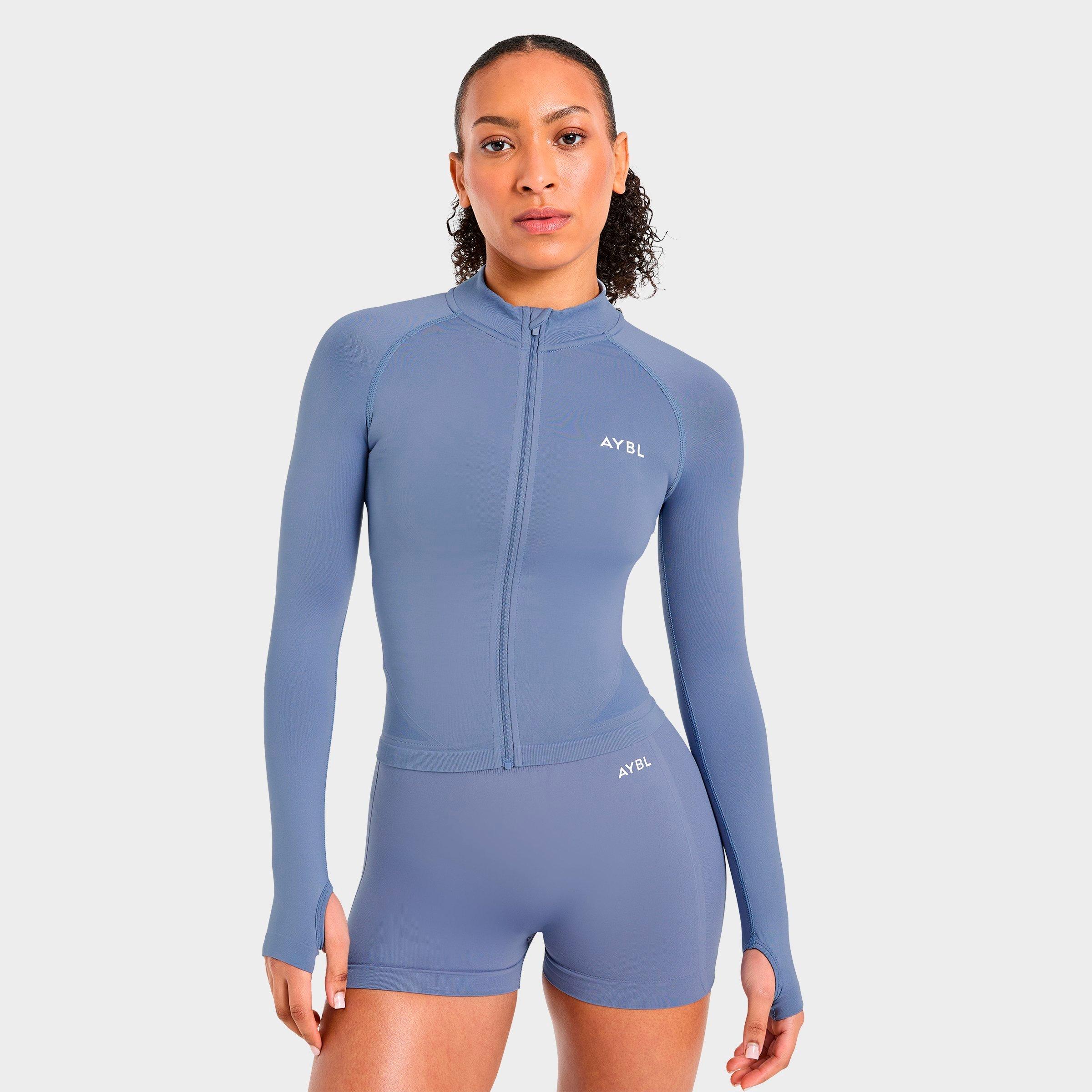 Aybl Women's Empower Seamless Full-zip Jacket In Blue