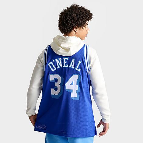 Shop Mitchell And Ness Men's Los Angeles Lakers Nba Shaquille O'neal 1996-97 Swingman Basketball Jersey In Royal