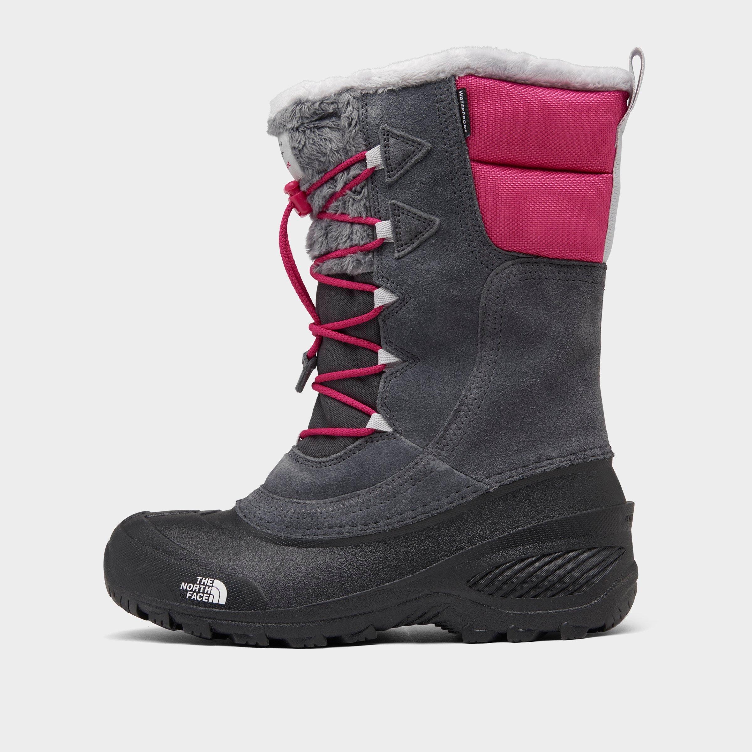 UPC 195436455118 product image for The North Face Inc Girls' Big Kids' Shellista Lace IV Waterproof Boots in Grey/G | upcitemdb.com