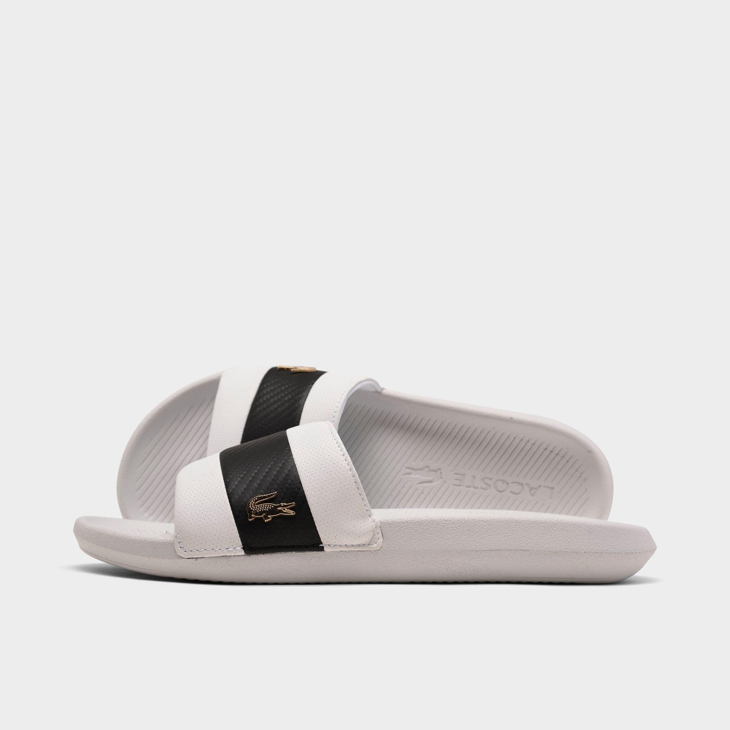 lacoste men's slide sandals