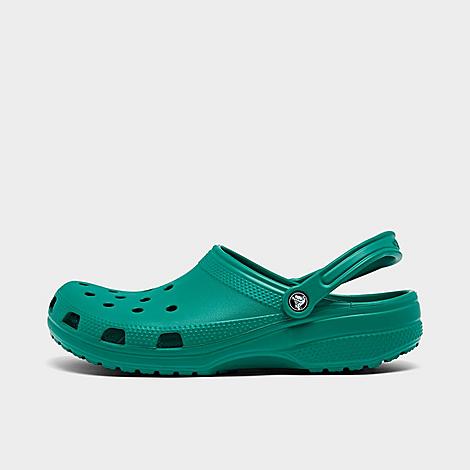 Crocs Unisex Classic Clog Shoes (men's Sizing) In Dark Green