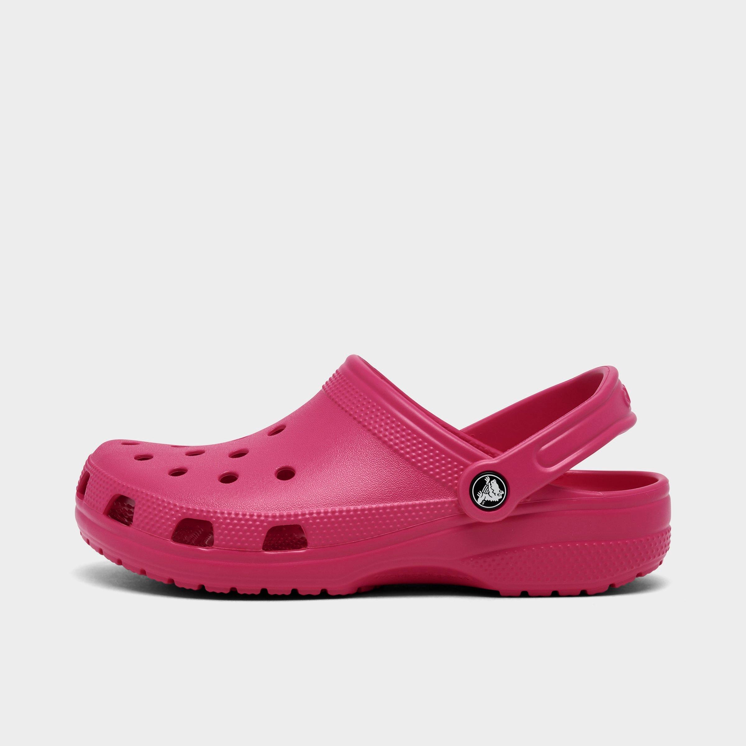 Crocs Unisex Classic Clog Shoes (Men's Sizing) in Pink/Dragonfruit Size 6