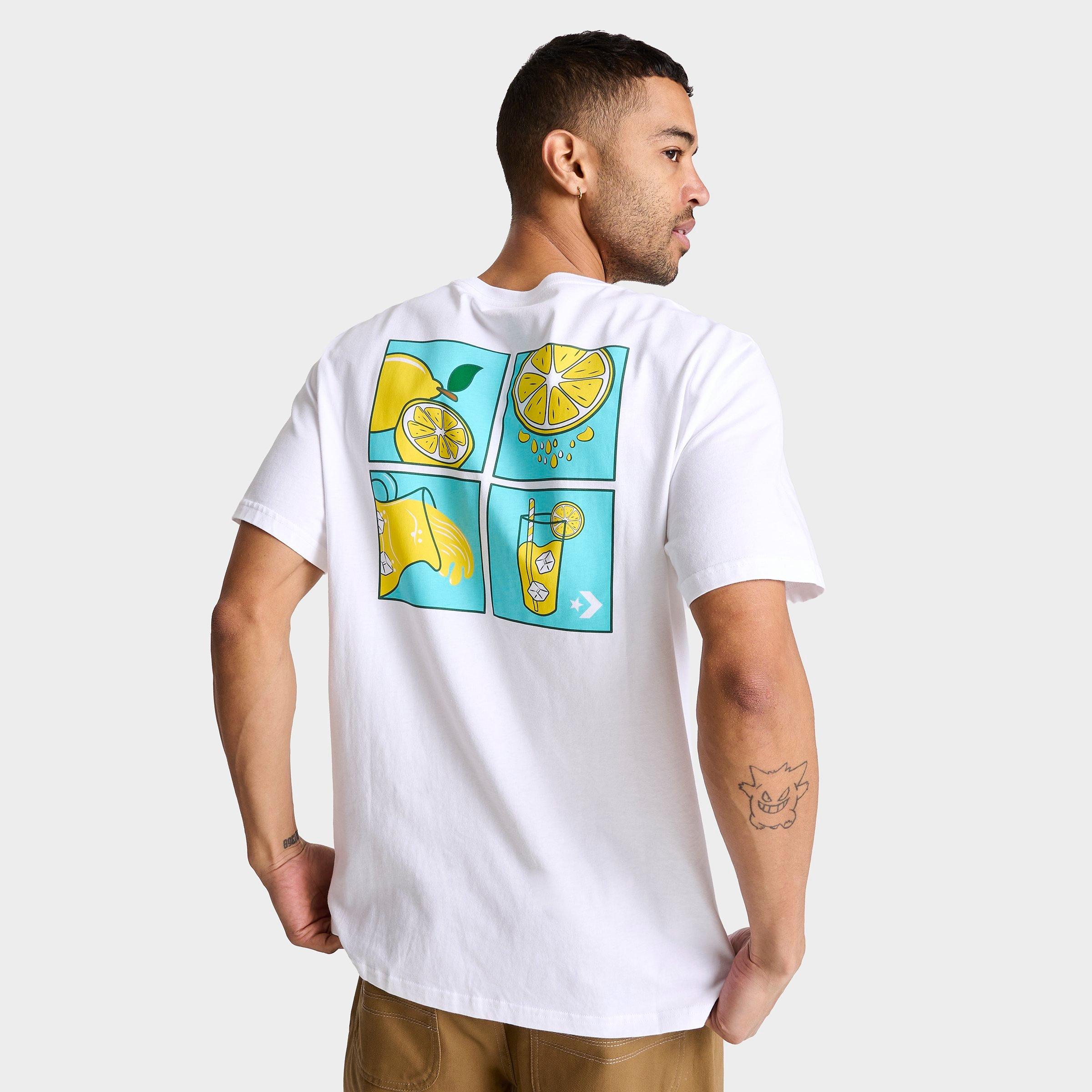 Shop Converse Men's Lemonade Graphic T-shirt In White