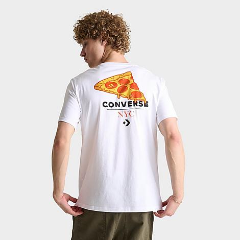 Shop Converse Men's Nyc Logo T-shirt In White