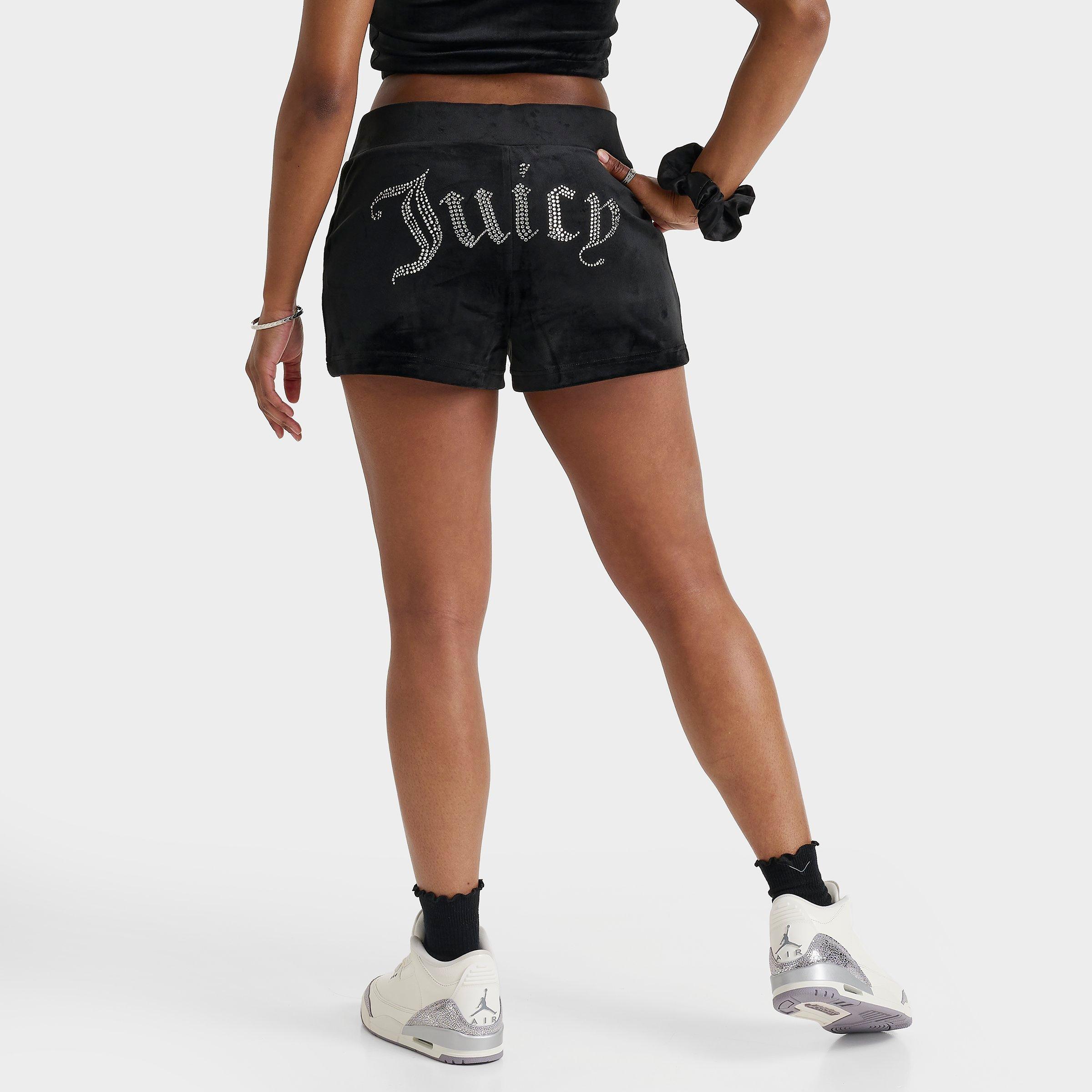 Juicy Couture Women's OG Bling Shorts Size XS Polyester/Spandex/Velour