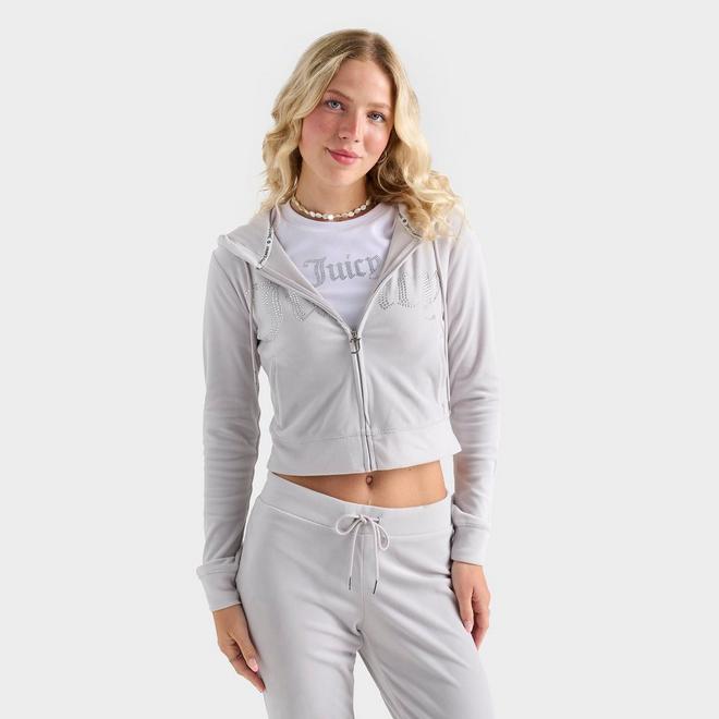 Juicy Couture - 値下✨JuicyCハーフダウン✨ホワイト Women's Juicy Couture Bling Front Hoodie | Finish Line