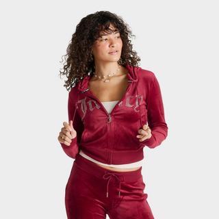 Women's Juicy Couture Bling Front Hoodie | Finish Line
