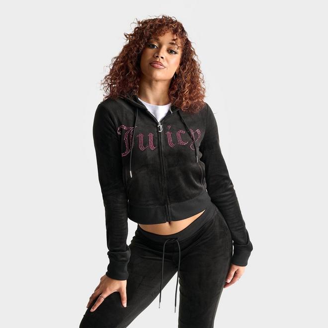 Women's Juicy Couture Bling Front Hoodie