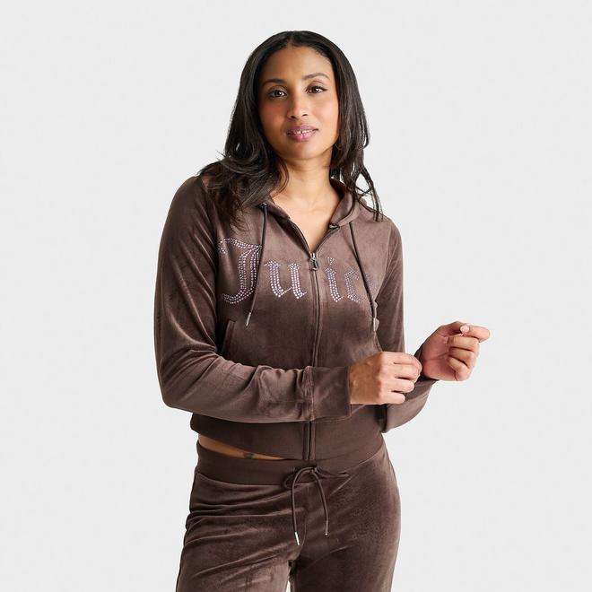 Women's Juicy Couture Bling Front Hoodie