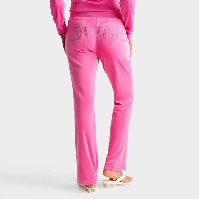 Women's Juicy Couture OG Big Bling Velour Track Pants