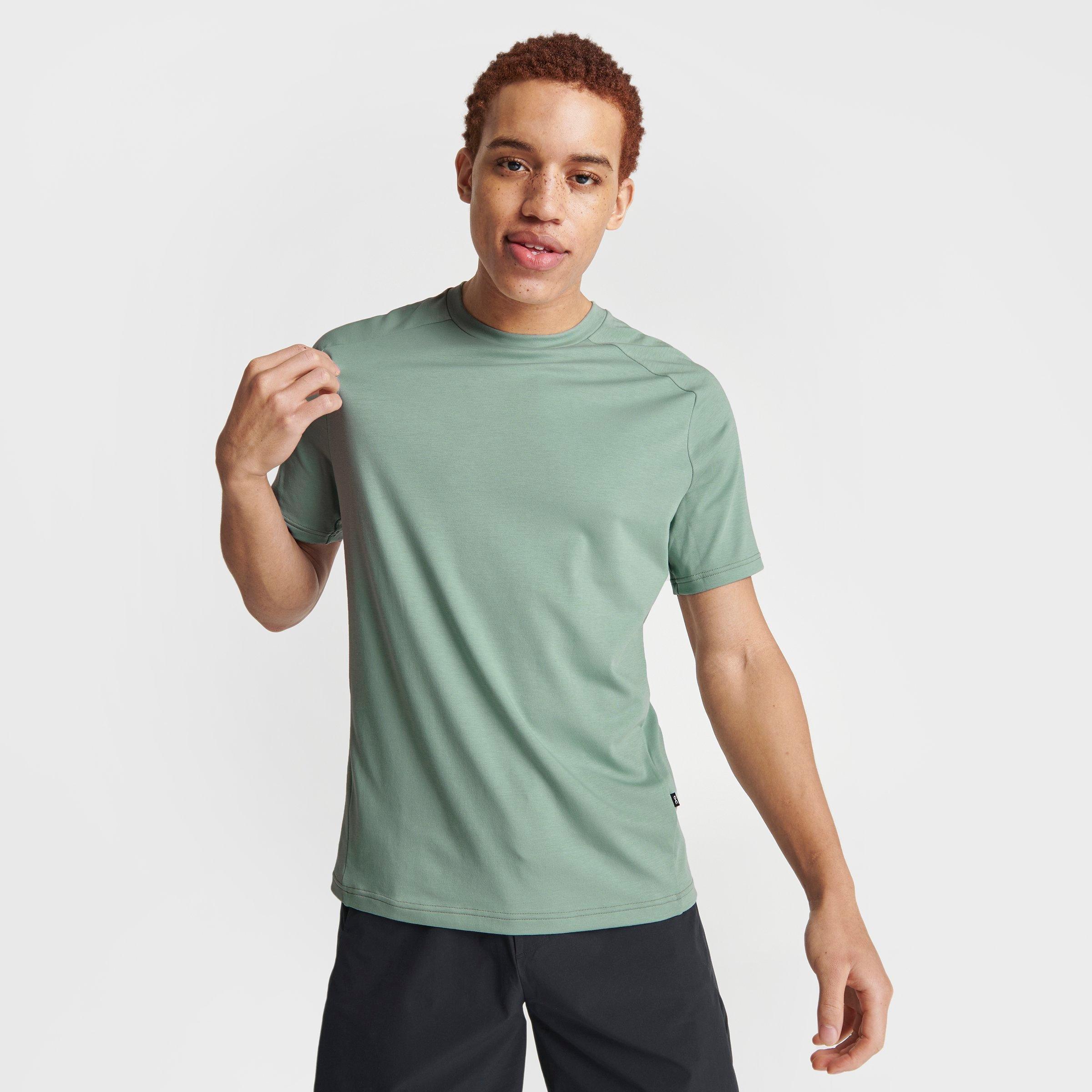 On Focus Performance Running T-shirt In Moss