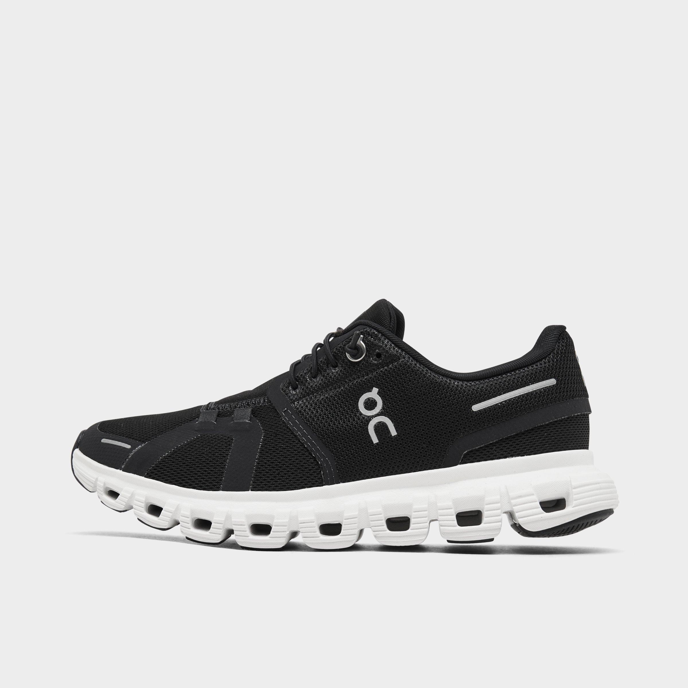 On Women's Cloud 6 Running Shoes in Black/White Size: 5.0