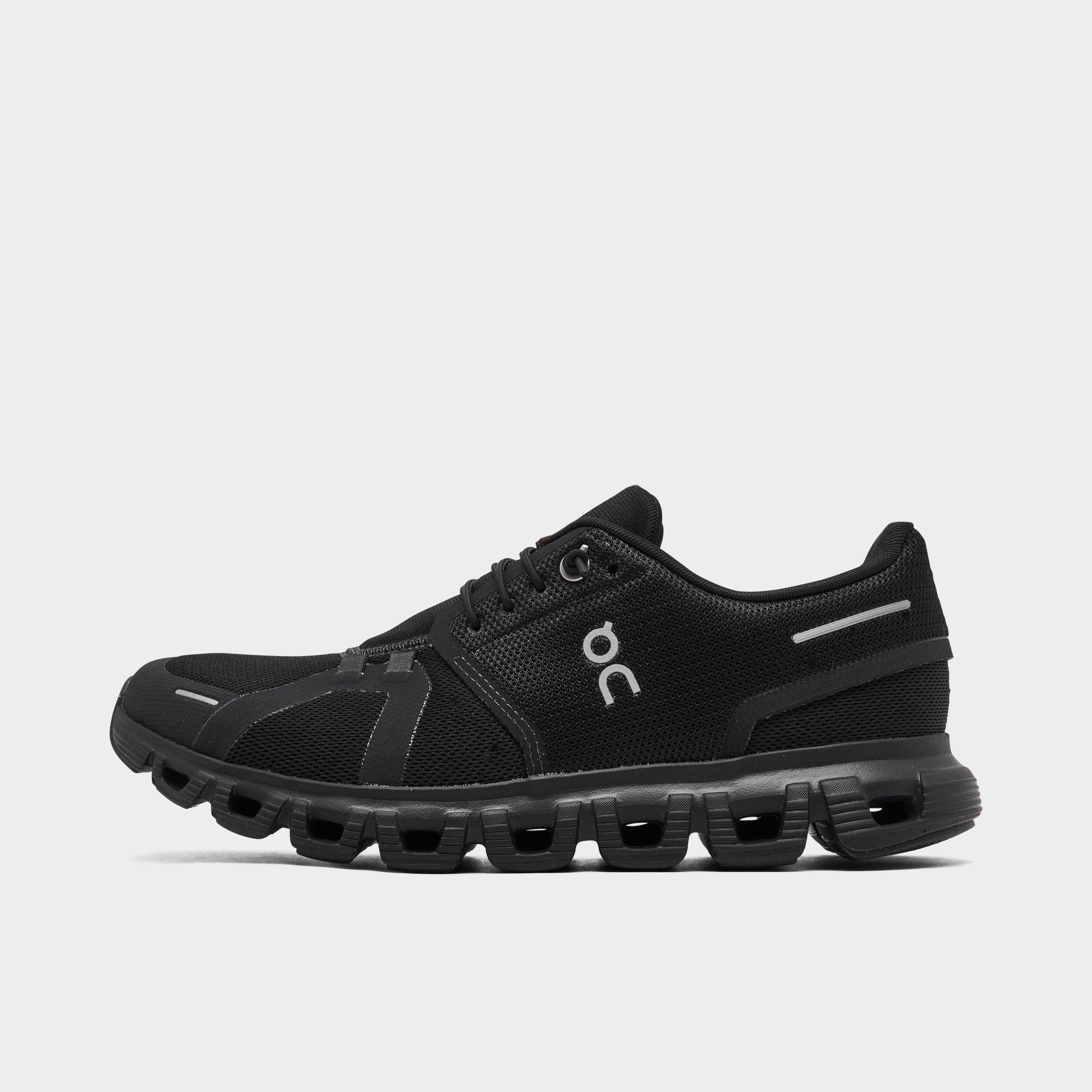 On Women's Cloud Running Shoes in Black/Black Size 6