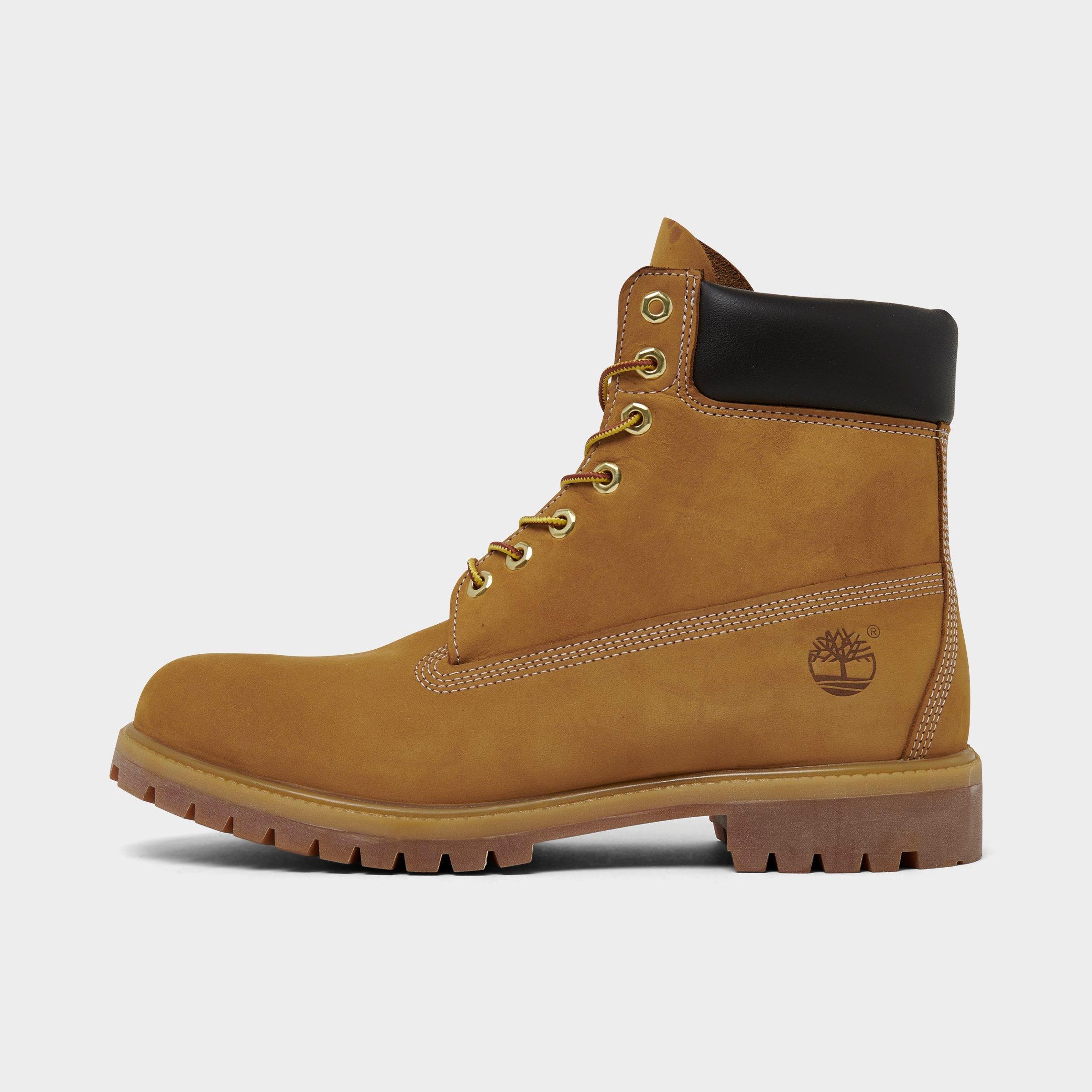 Timberland Men's 6 Inch Premium Waterproof Boots in Brown/Wheat Nubuck Size 11.5 Leather