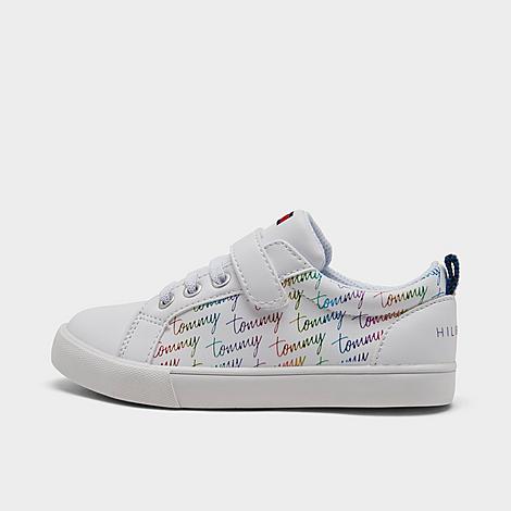 Tommy Hilfiger Babies'  Girls' Toddler Ashton Script Casual Shoes In White/multi