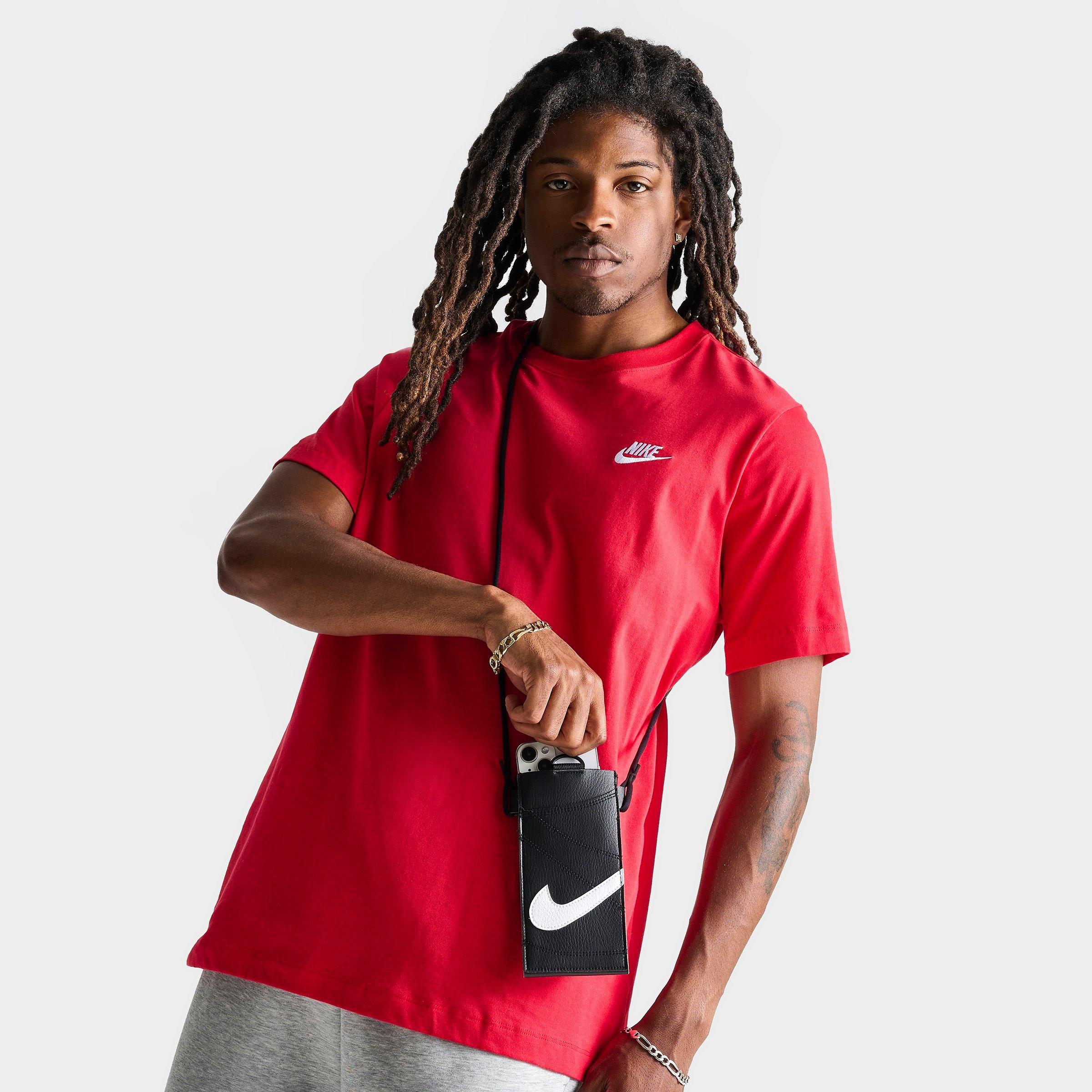 Nike Premium Phone Crossbody Bag in Black/Black Size NOSIZ Leather/Nylon/Polyester