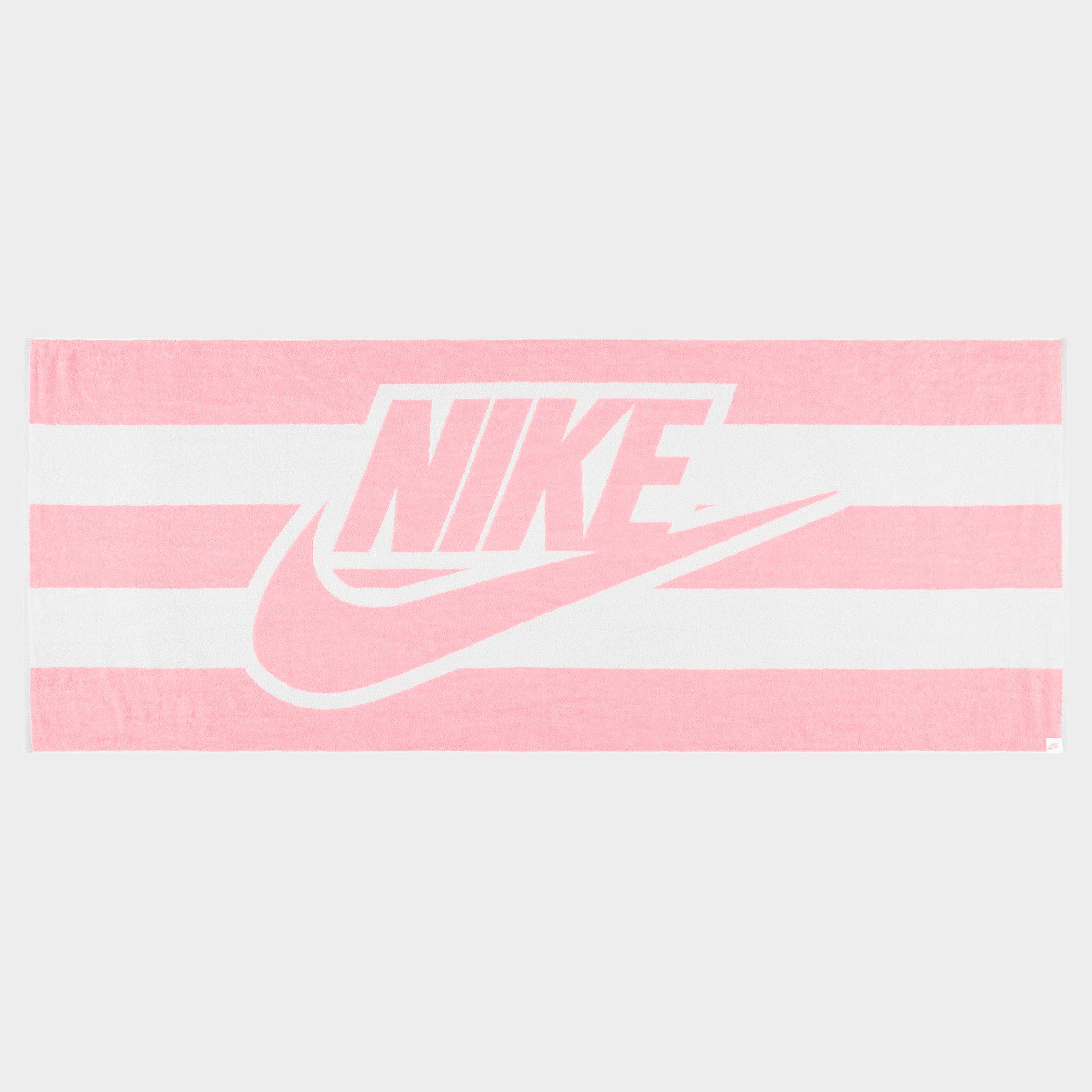 Nike Club Pool Towel in Pink Stripe