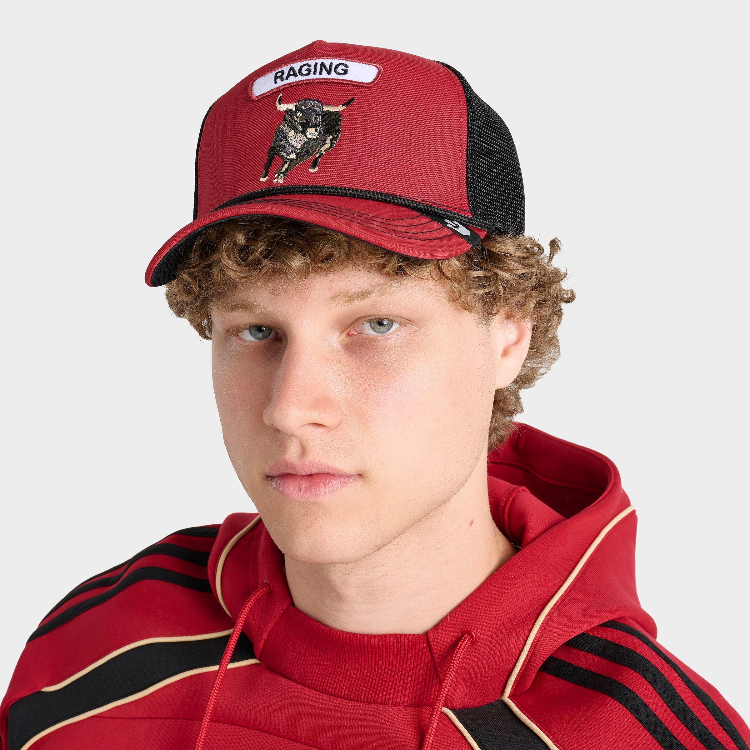 Goorin Bros . Gb2 Raging Bull Trucker Hat In Black/red