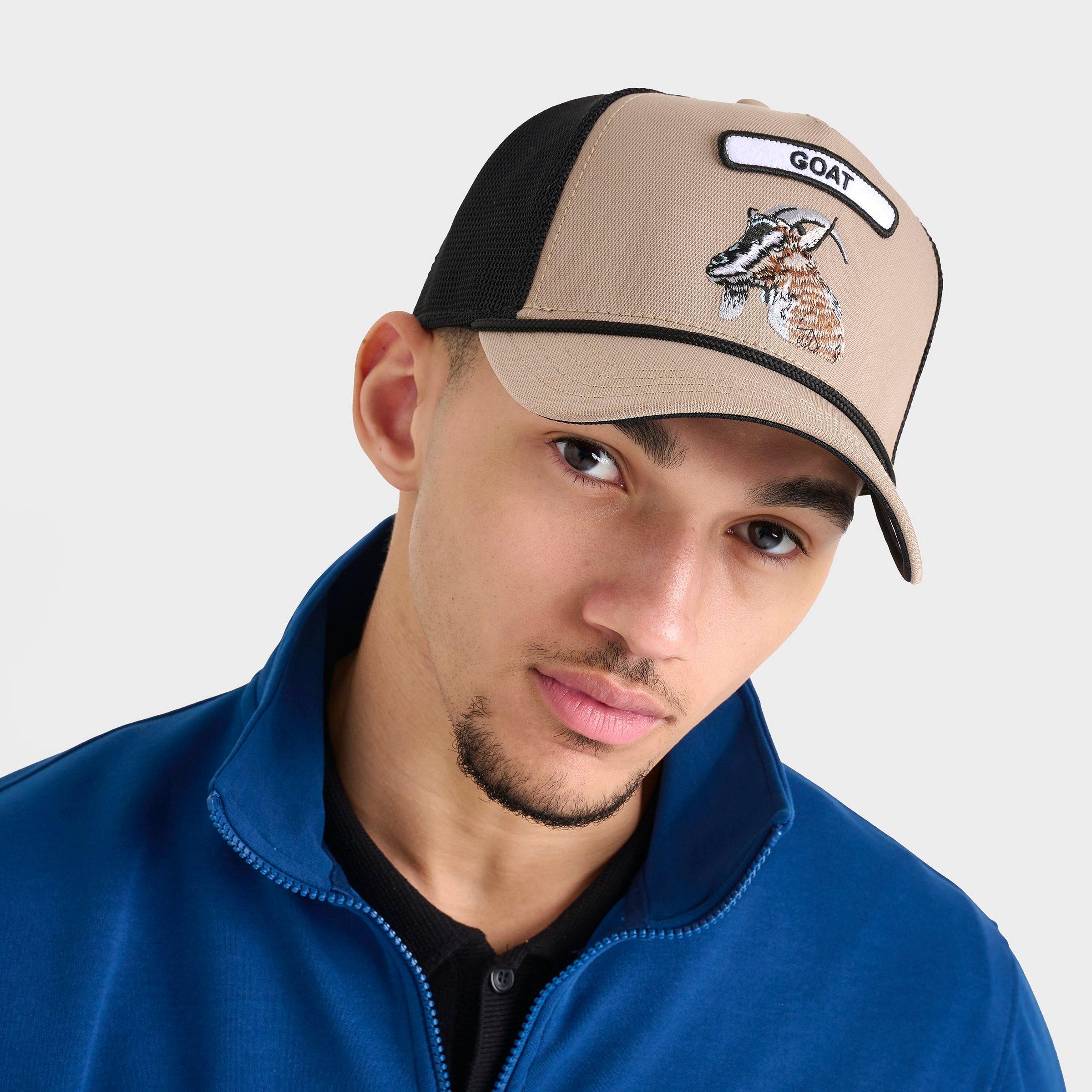 Goorin Bros . Gb2 Goat Trucker Hat In Khaki/black