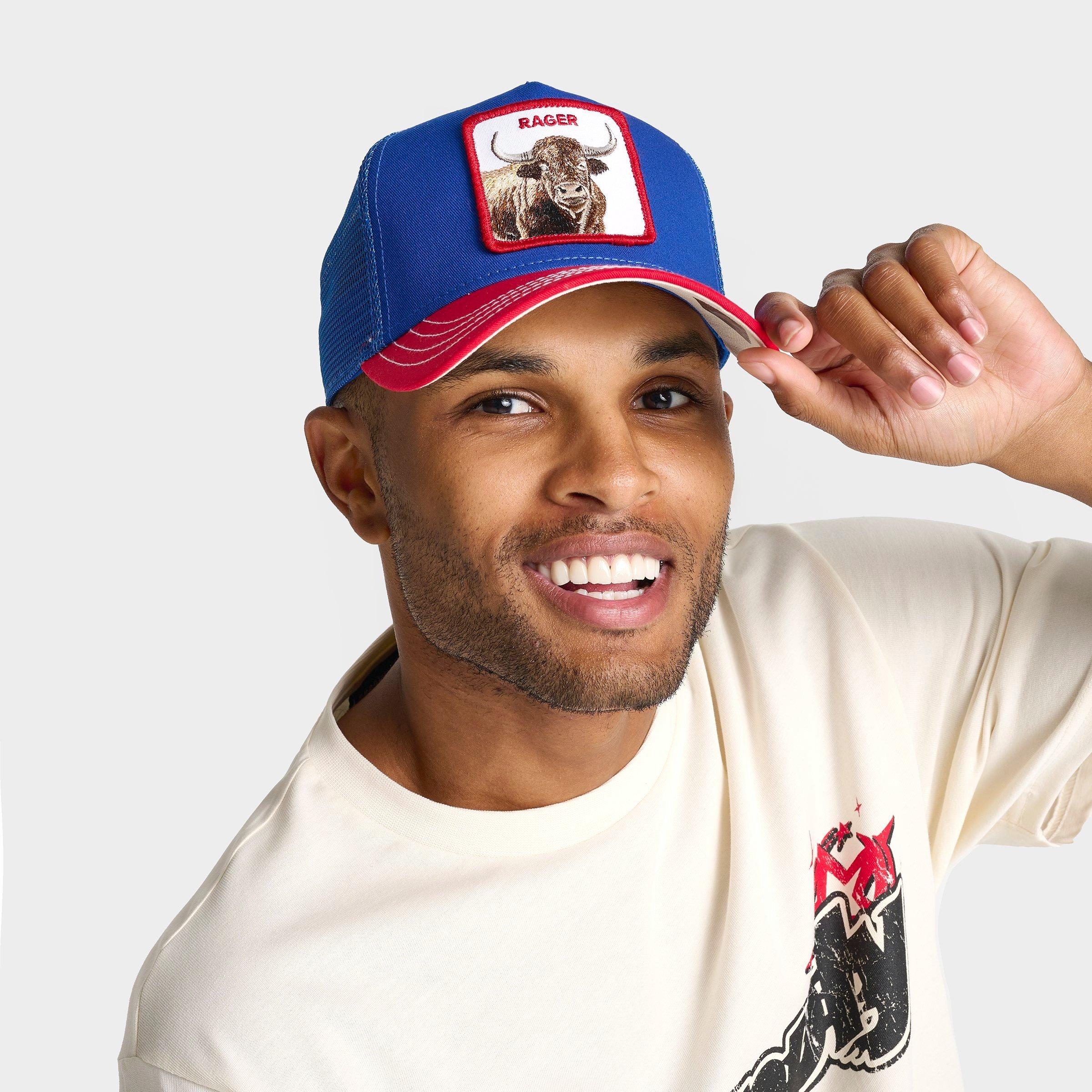 Goorin Bros. The Rager Bison Trucker Hat in Blue/Red