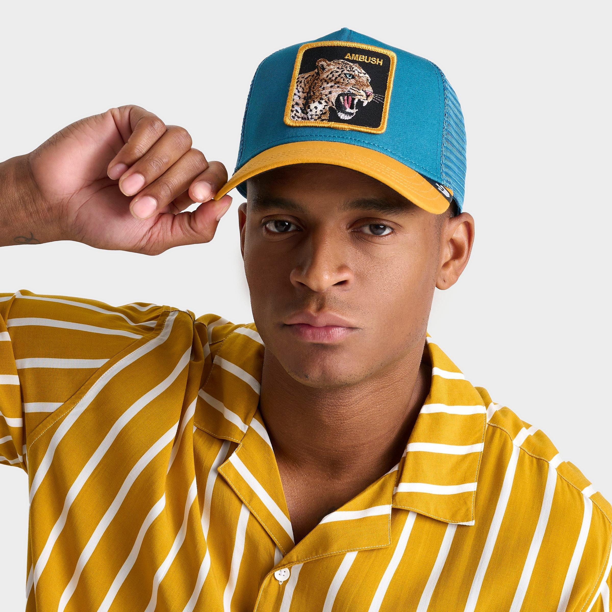 Goorin Bros. The Ambush Jaguar Trucker Hat in Teal/Burnt Orange