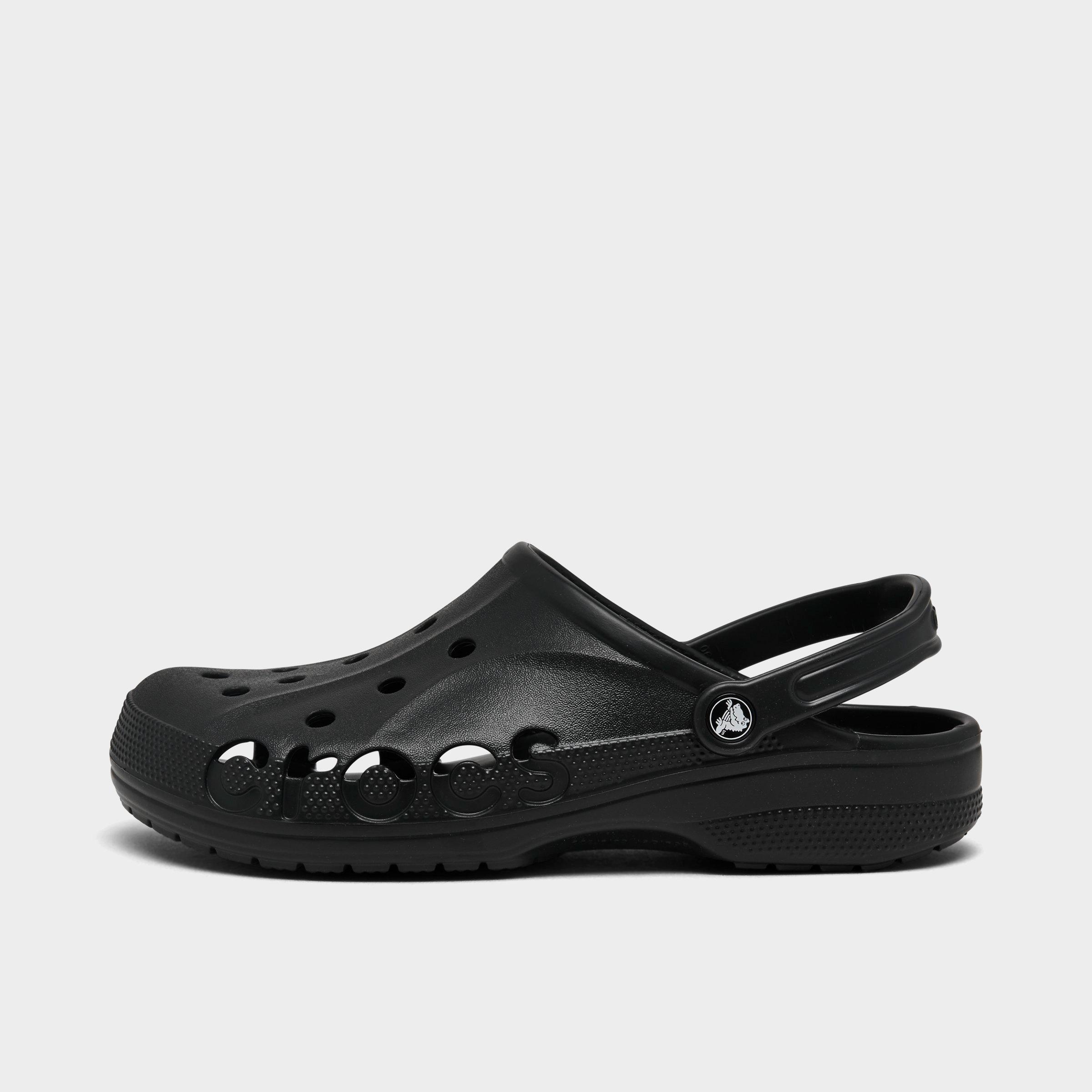 Crocs Men's Baya Clog Shoes in Black Size: 6