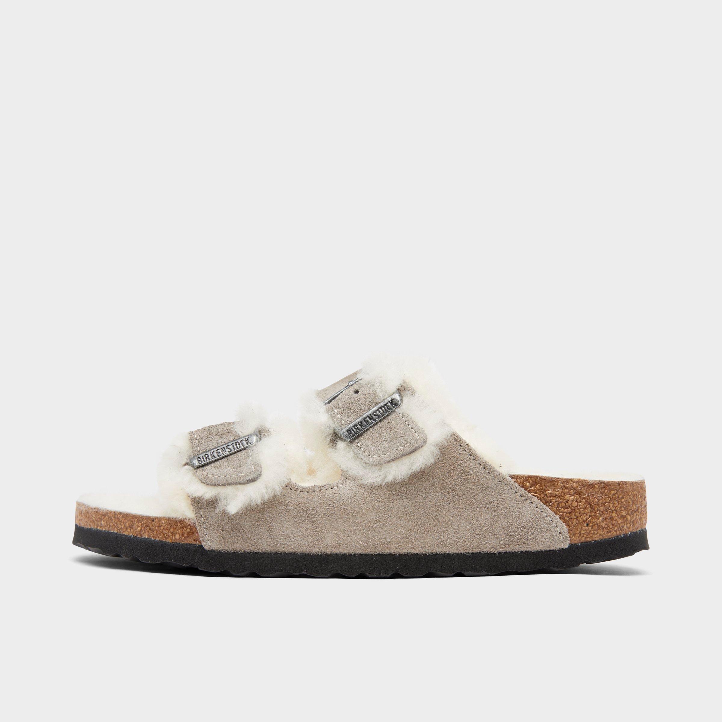 Birkenstock Women's Arizona Shearling Suede Leather Sandals