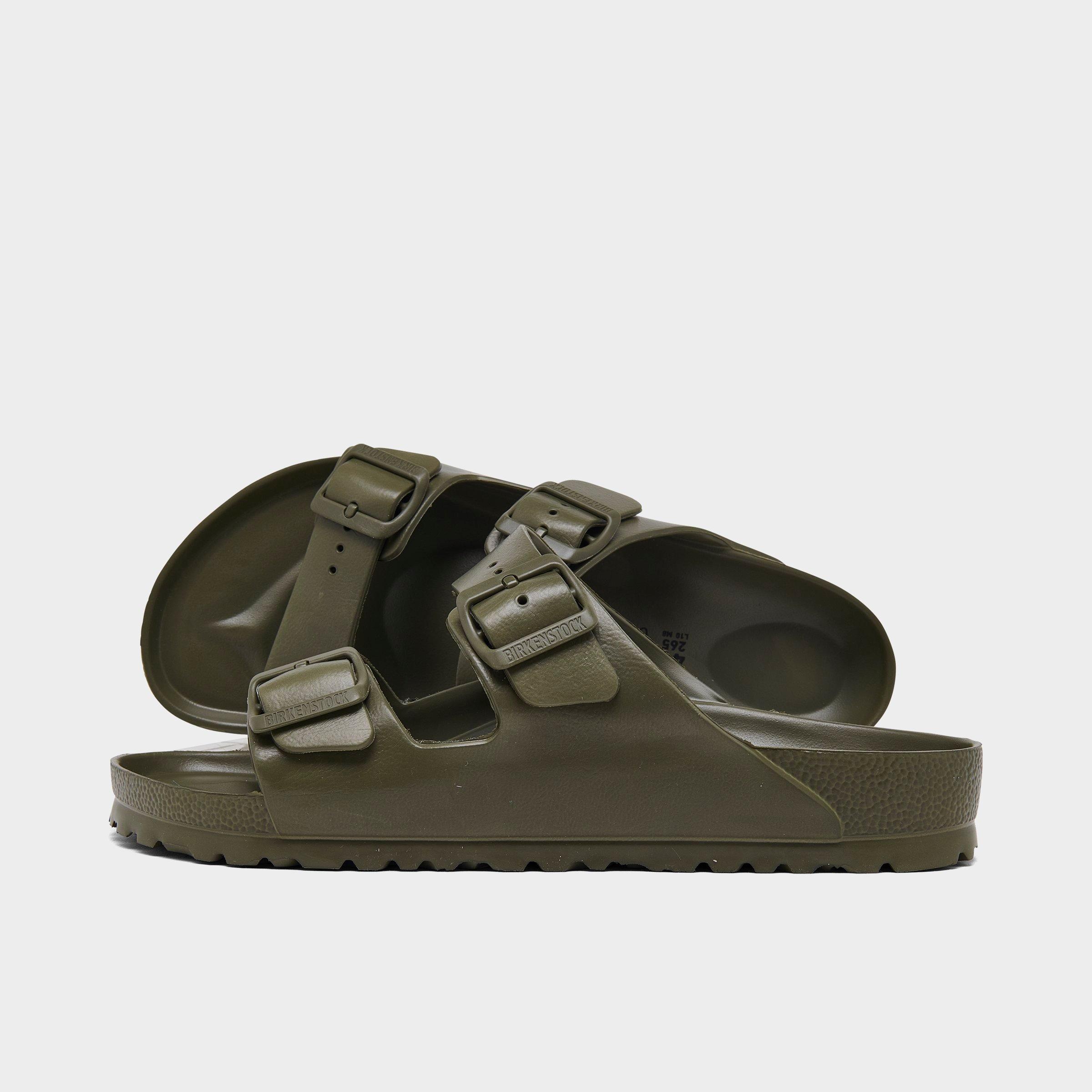 Birkenstock Mens Active Khaki Eva Arizona Double-strap Leather Sandals In Khaki