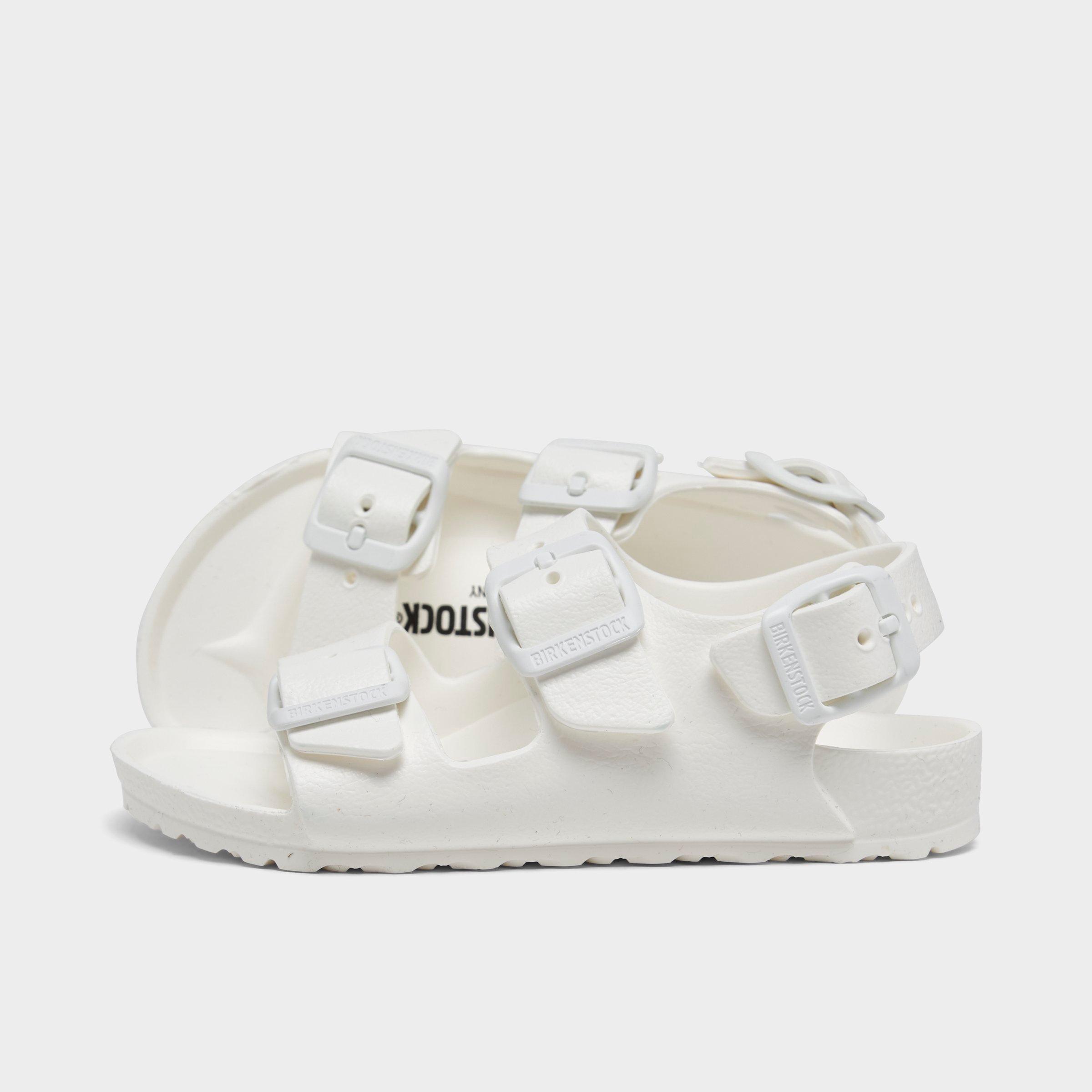 Birkenstock Babies'  Girls' Toddler Milano Essentials Eva Sandals In White