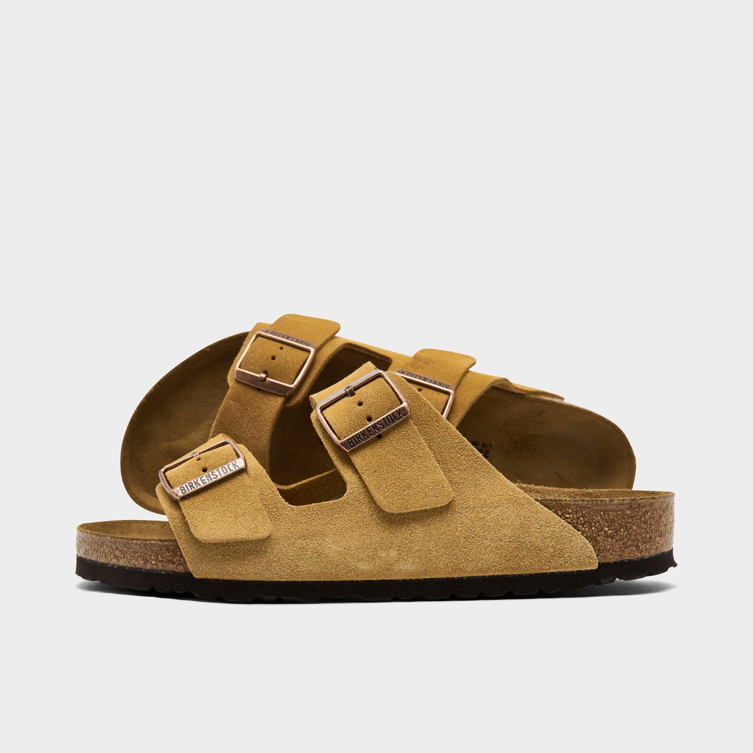 Birkenstock Men's Arizona Birko-flor Sandals In Latte Cream