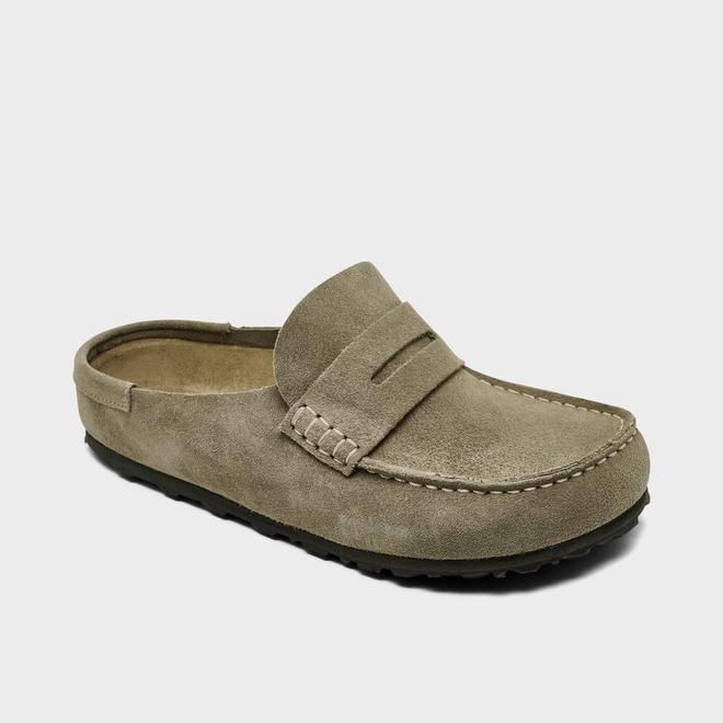 Women's Birkenstock Naples Wrapped Suede Leather Clogs