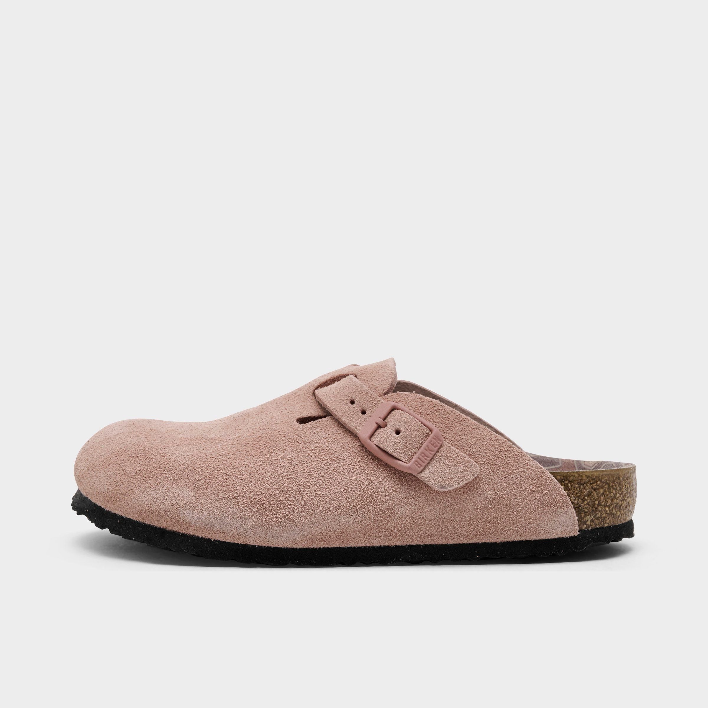 Birkenstock Little Kids Boston Suede Leather Clogs
