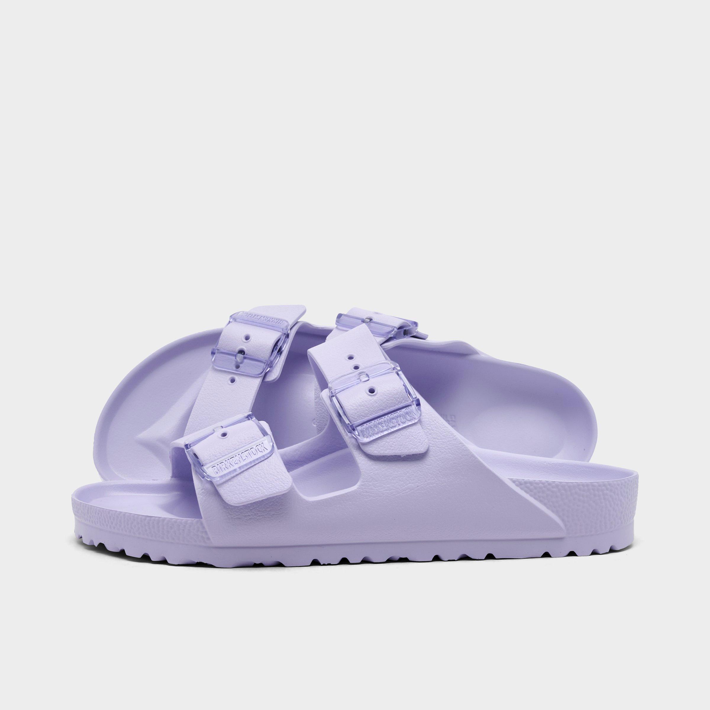 Birkenstock Women's Arizona EVA Stealth Buckle Sandals in Purple Fog Size: 39