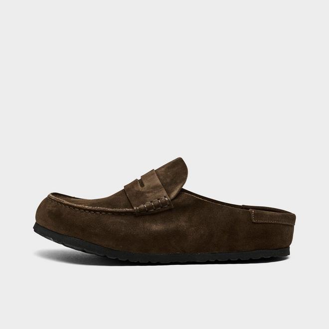 Women's Birkenstock Naples Wrapped Suede Leather Clogs
