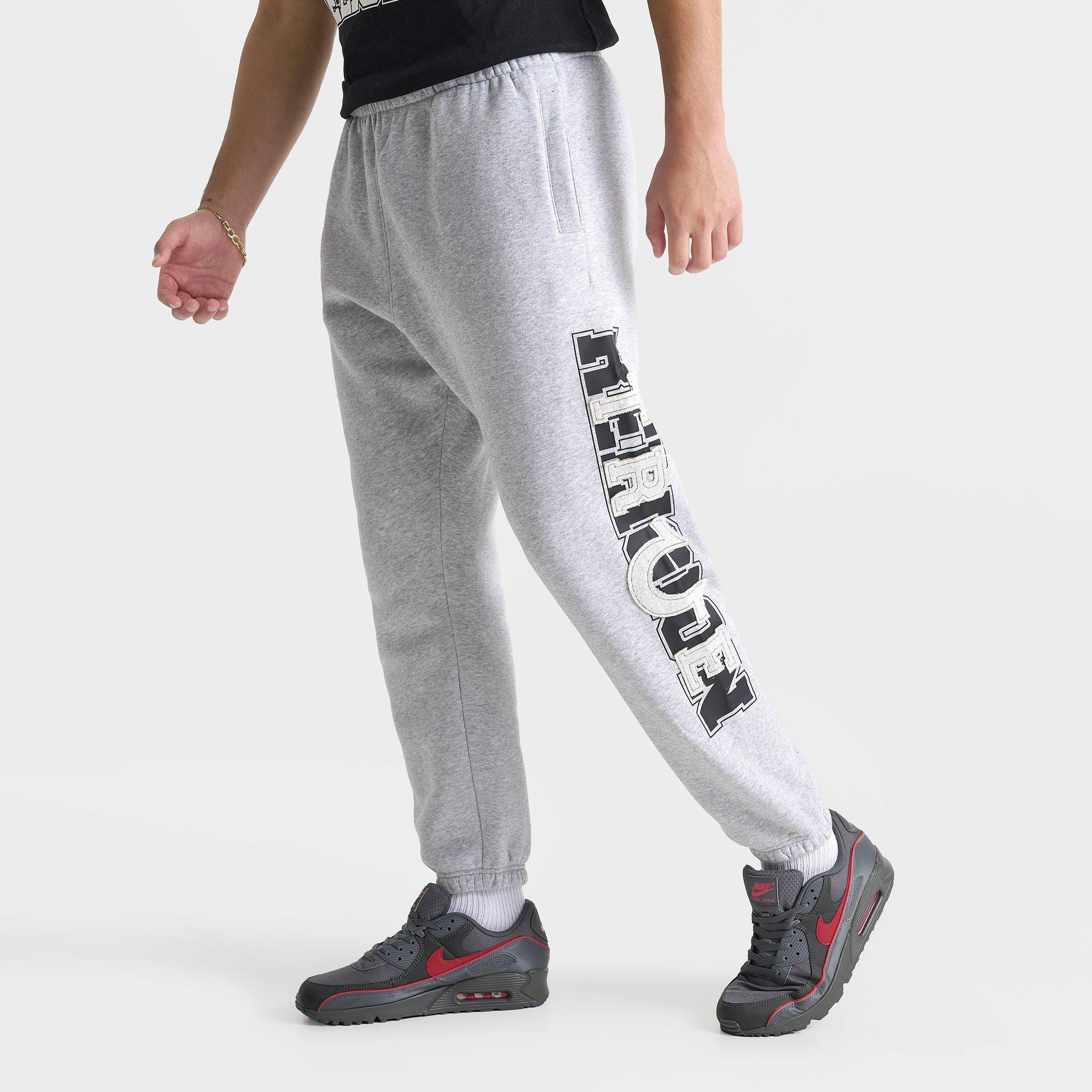 True Religion Men's Terry Appliqué Jogger Pants in Heather Grey Size: Small