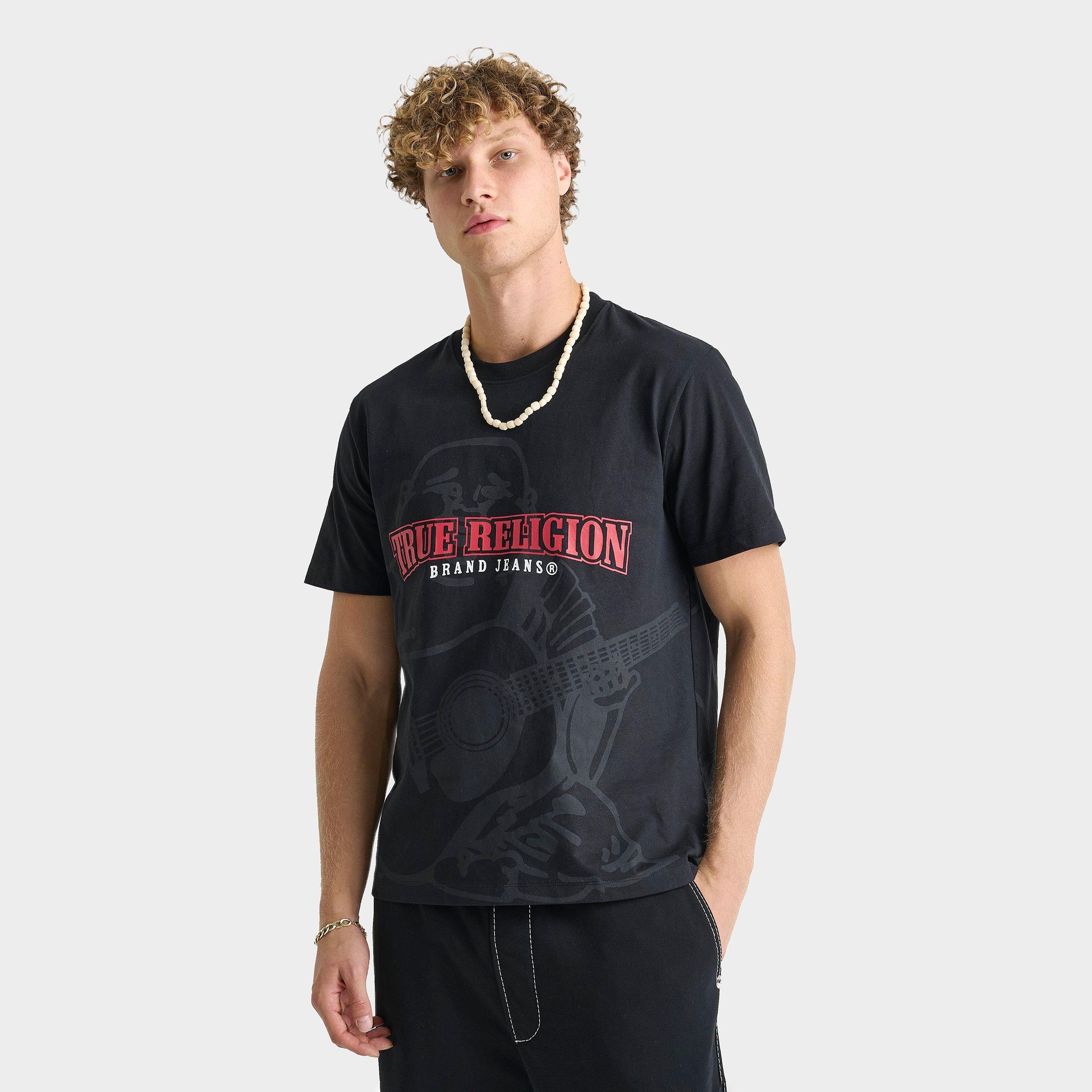 True Religion Men's Buddha Shadow Logo T-shirt In Black