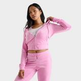 juicy！ OG Big Bling Velour Hoodie - Juicy Couture