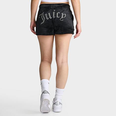 Juicy Couture Women's Og Bling Shorts In Liquorice