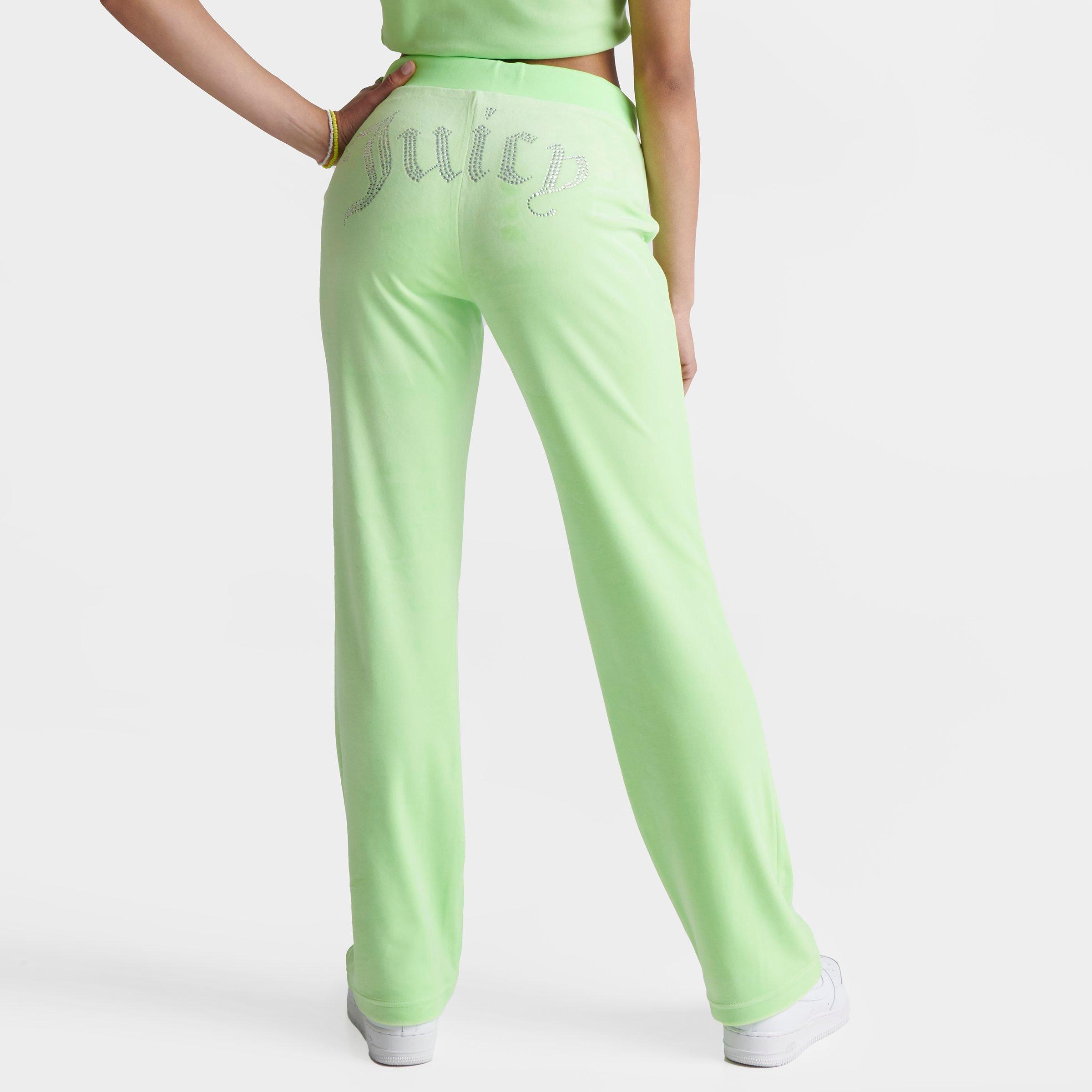 Juicy Couture Women's Og Big Bling Velour Track Pants In Sour