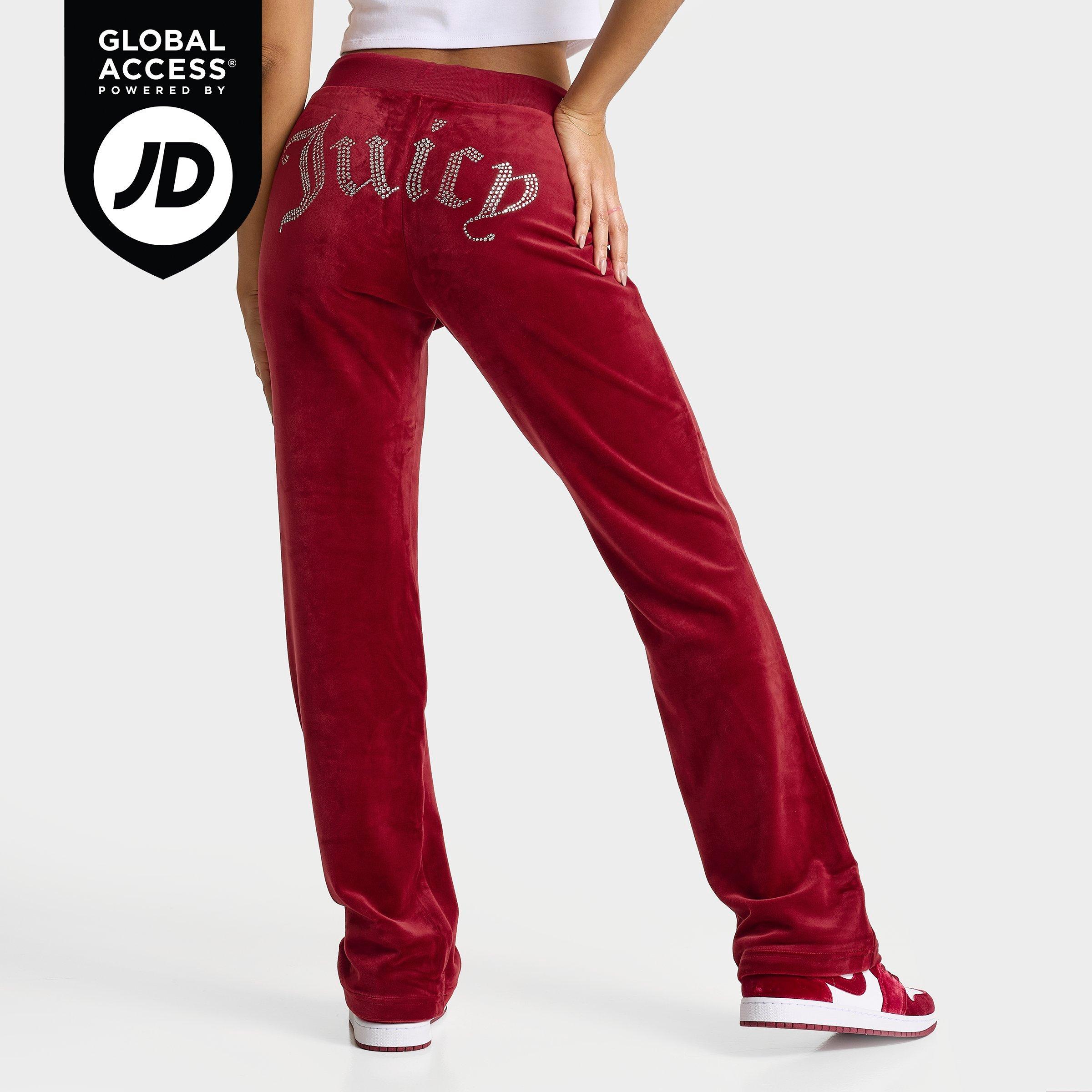 Juicy Couture Women's Og Big Bling Velour Track Pants In Multi