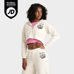トレーナー スウェット CROPPED FULL ZIP レディース Women's New Balance Linear Cropped Full-Zip Hoodie | Finish Line