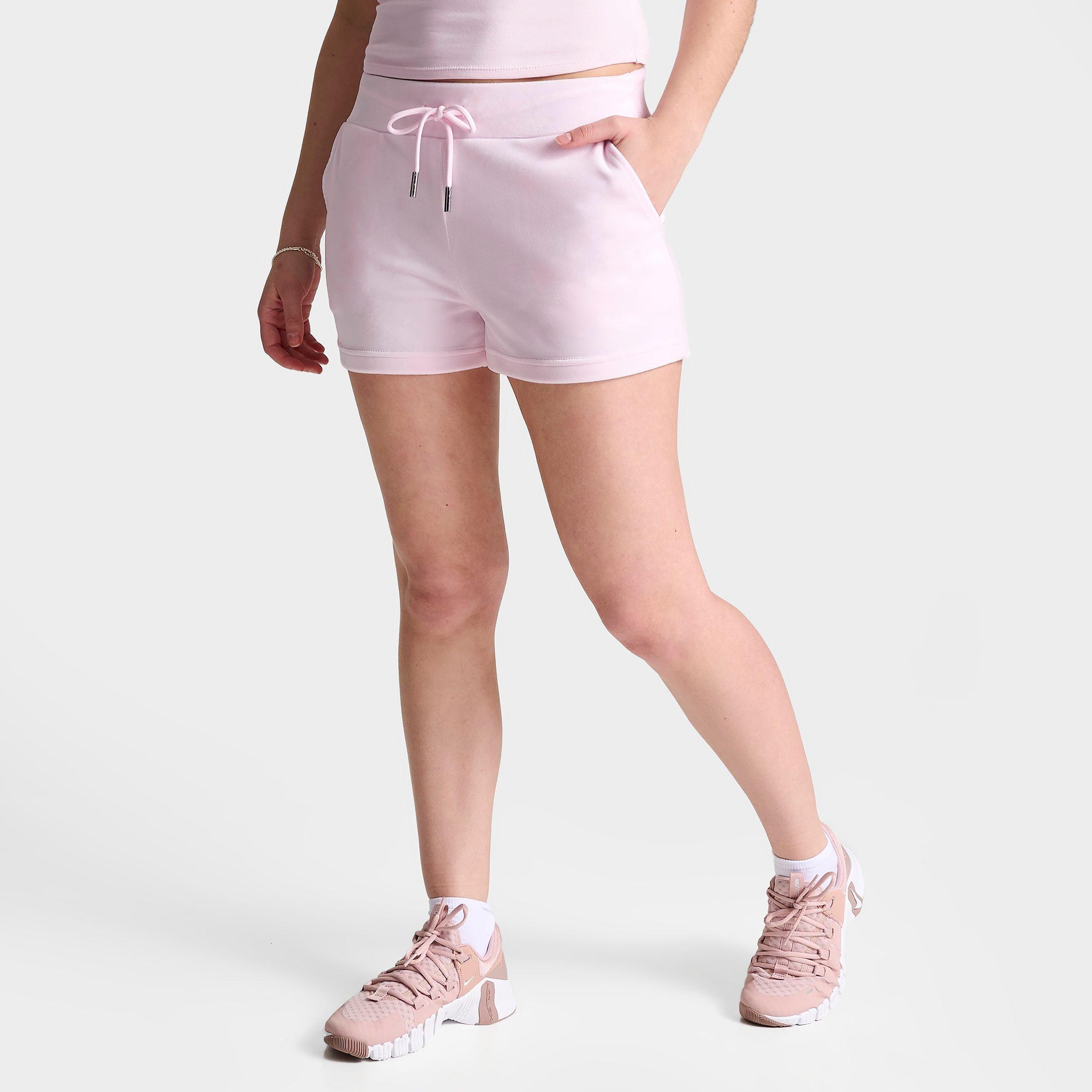 Shop Juicy Couture Women's Og Bling Heart Shorts In Soft Glow