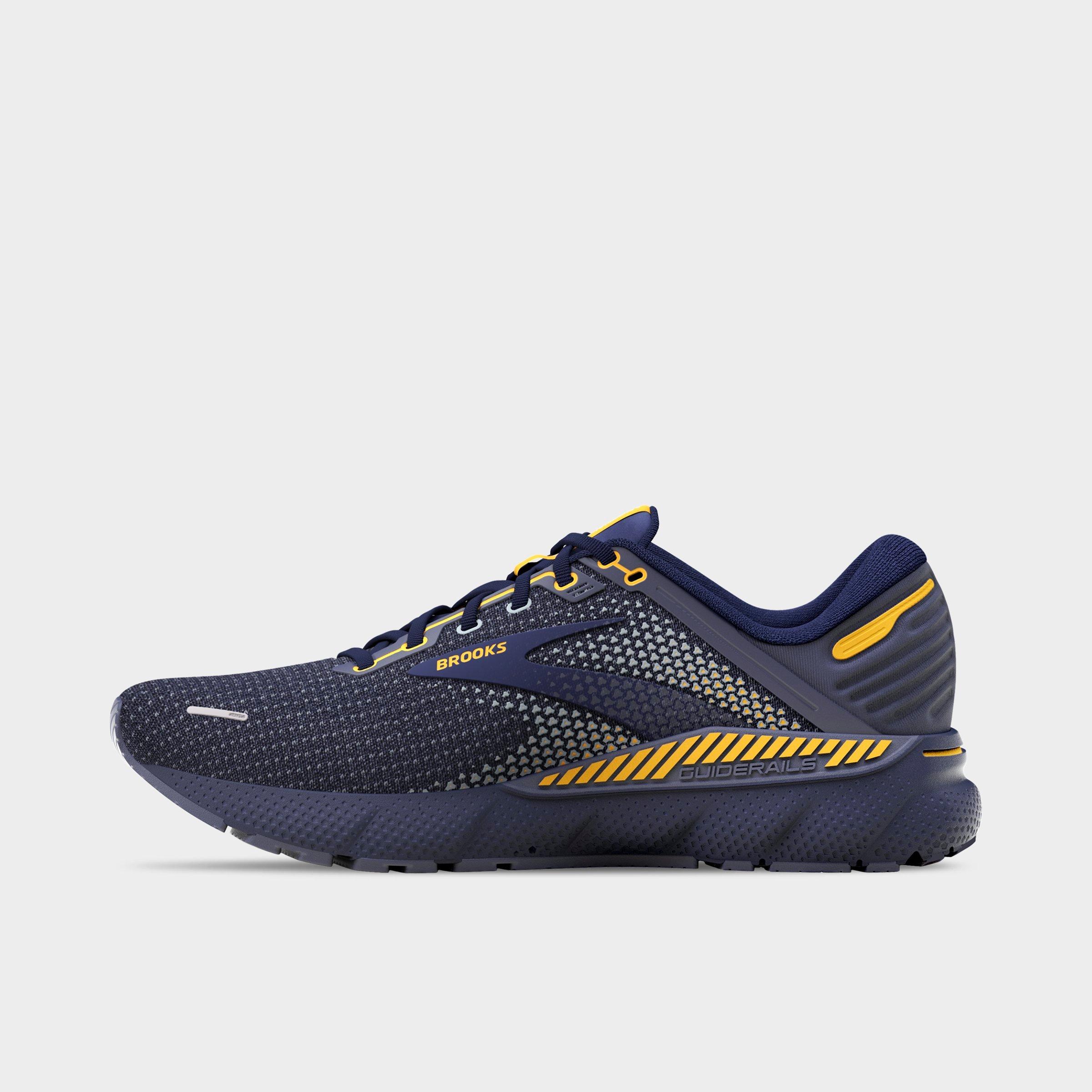 Brooks Adrenaline Gts 22 Running Sneaker In Peacoat/grey/sunflower