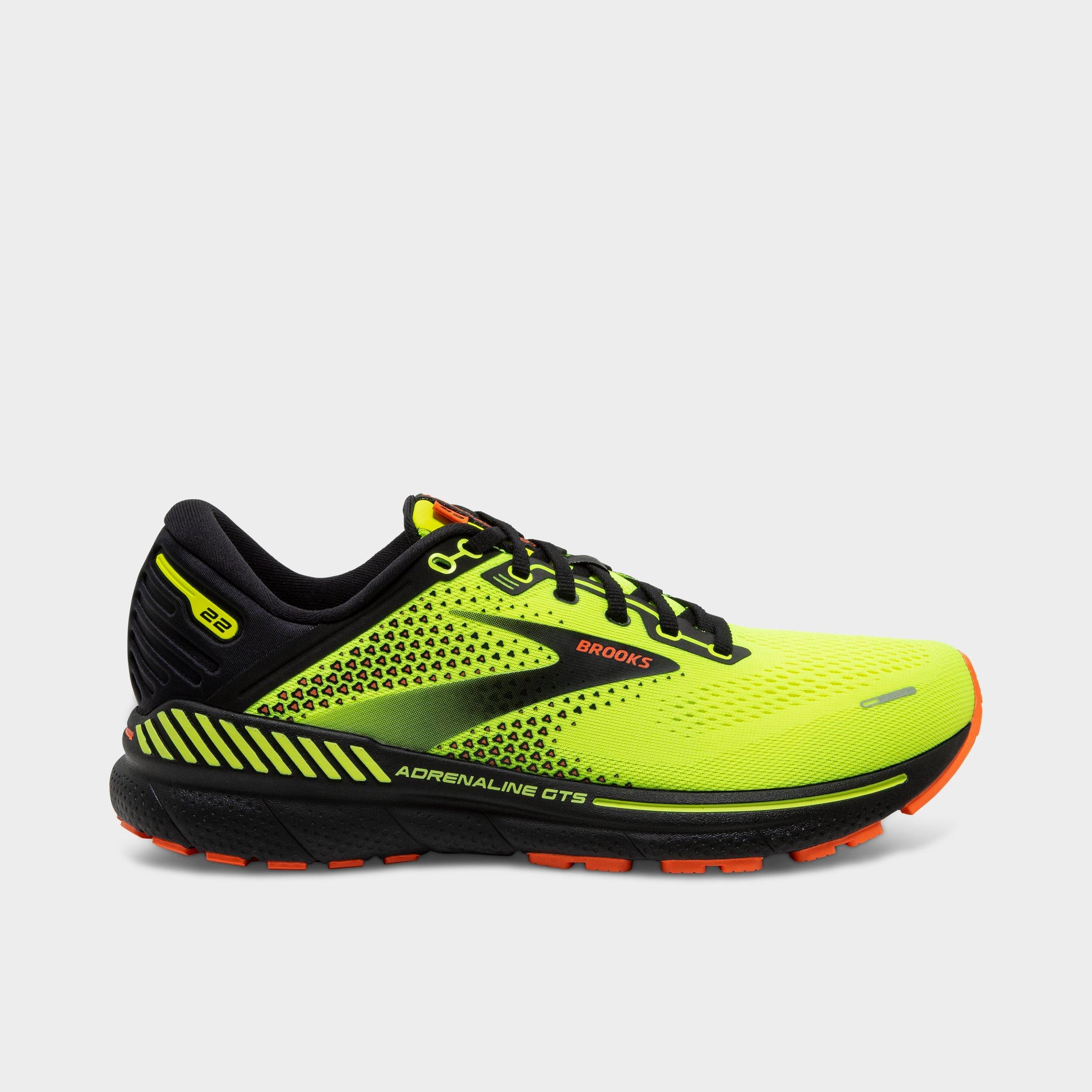 Brooks Adrenaline Gts 22 Running Sneaker In Nightlife/black/flame