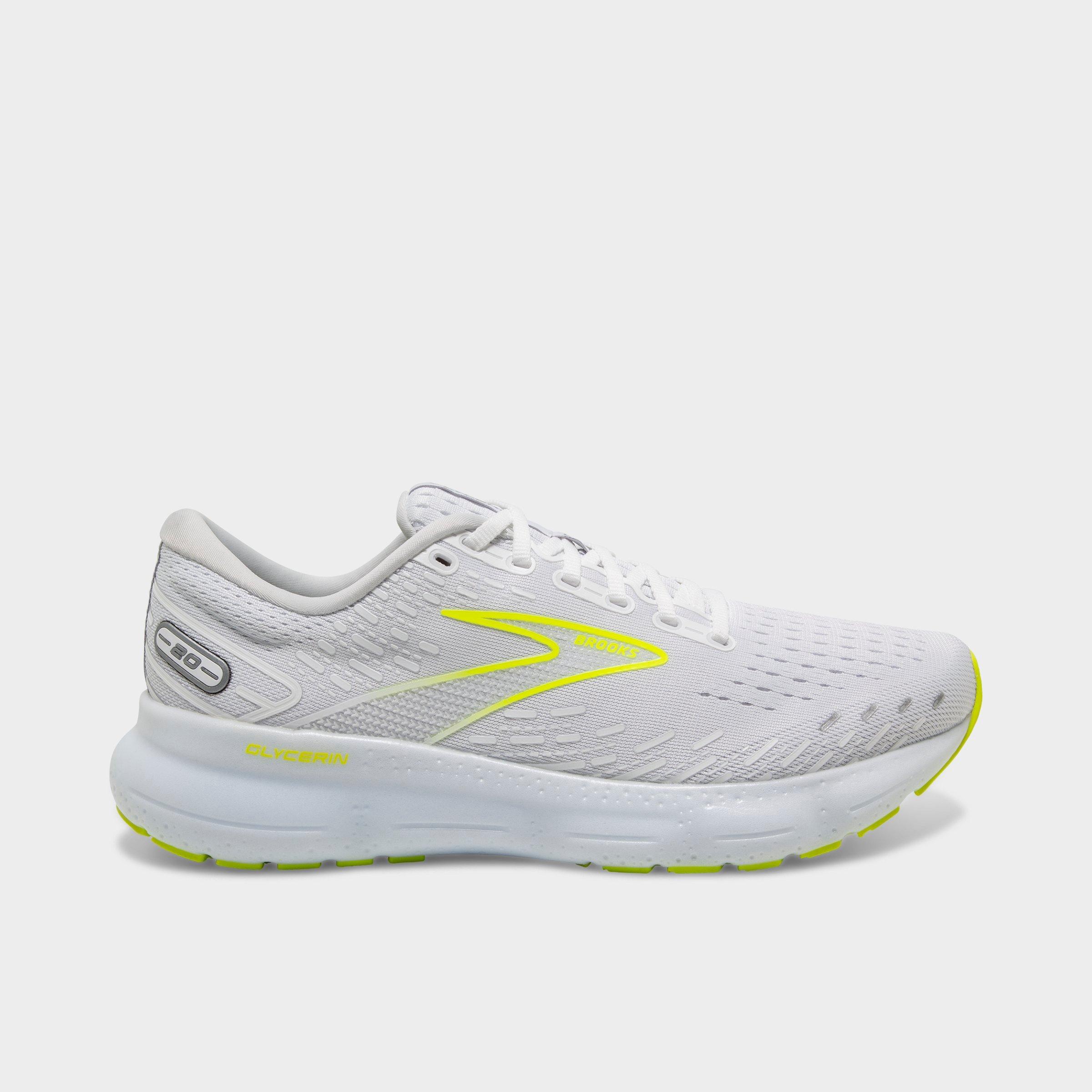 Brooks Men's Glycerin 20 Running Shoes In White/nightlife