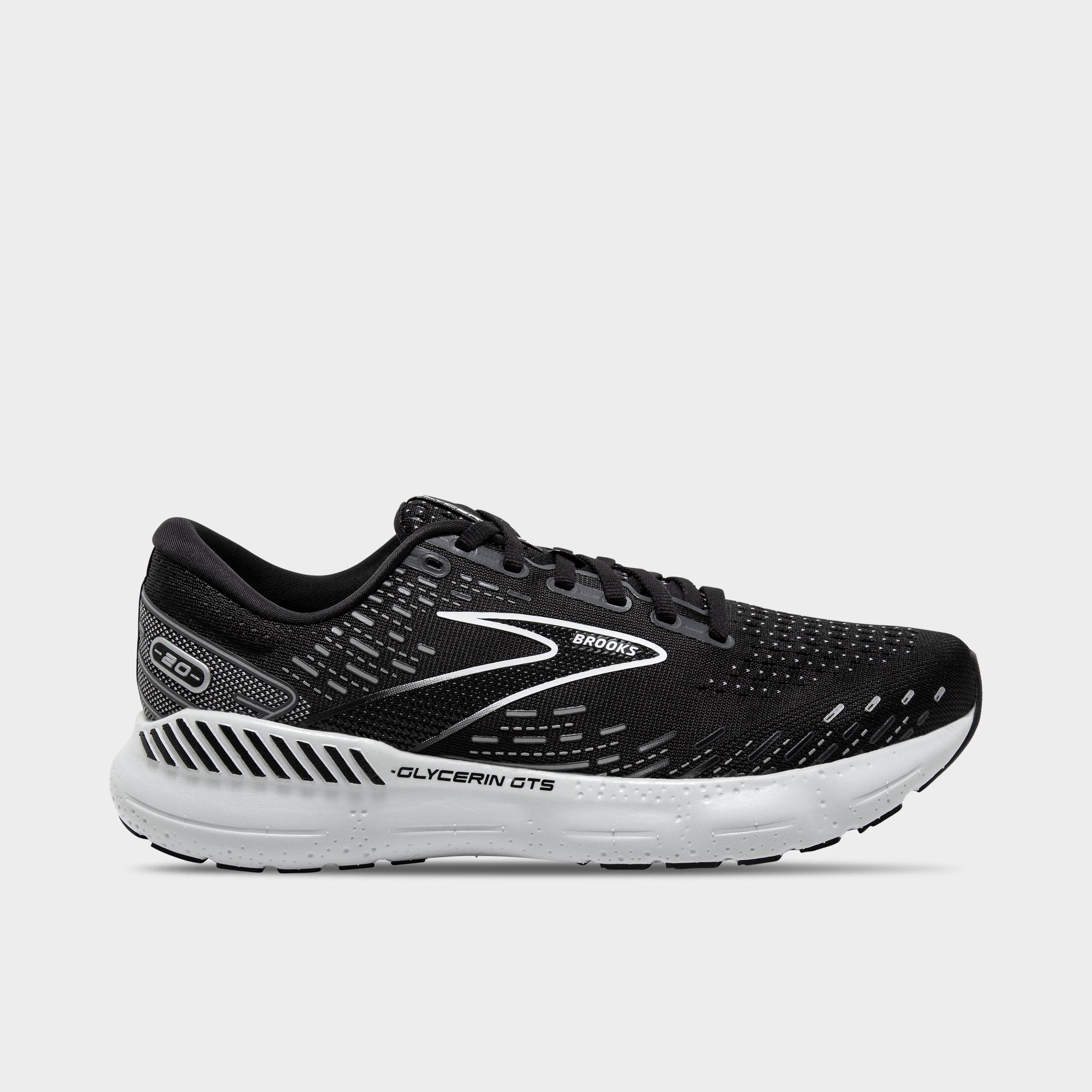 Brooks Men's Glycerin Gts 20 Running Shoes In Black/white/alloy