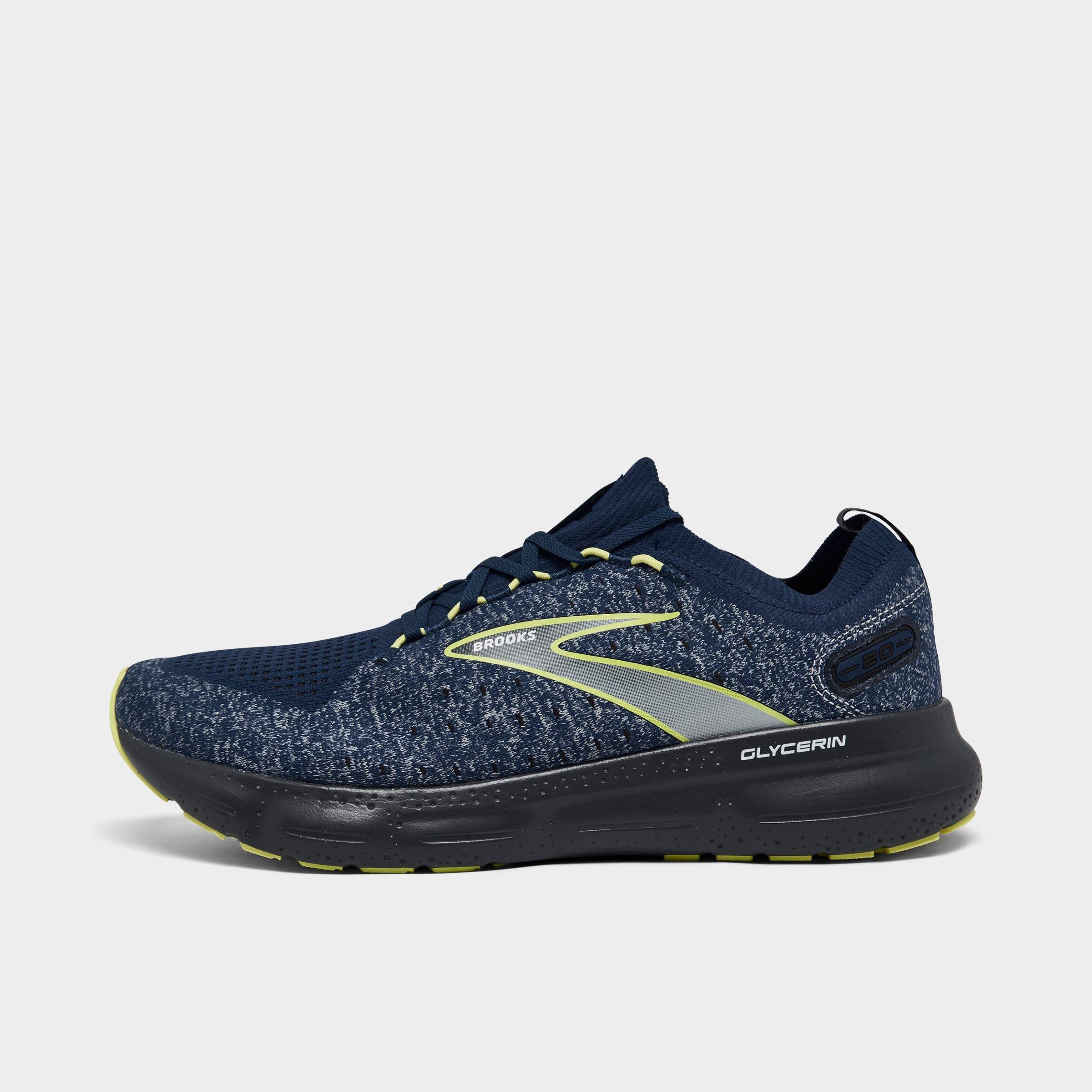 Brooks Men's Ghost 13 Road-running Shoes - D/medium Width In Peacoat/grey/gold In Blue/ebony/lime