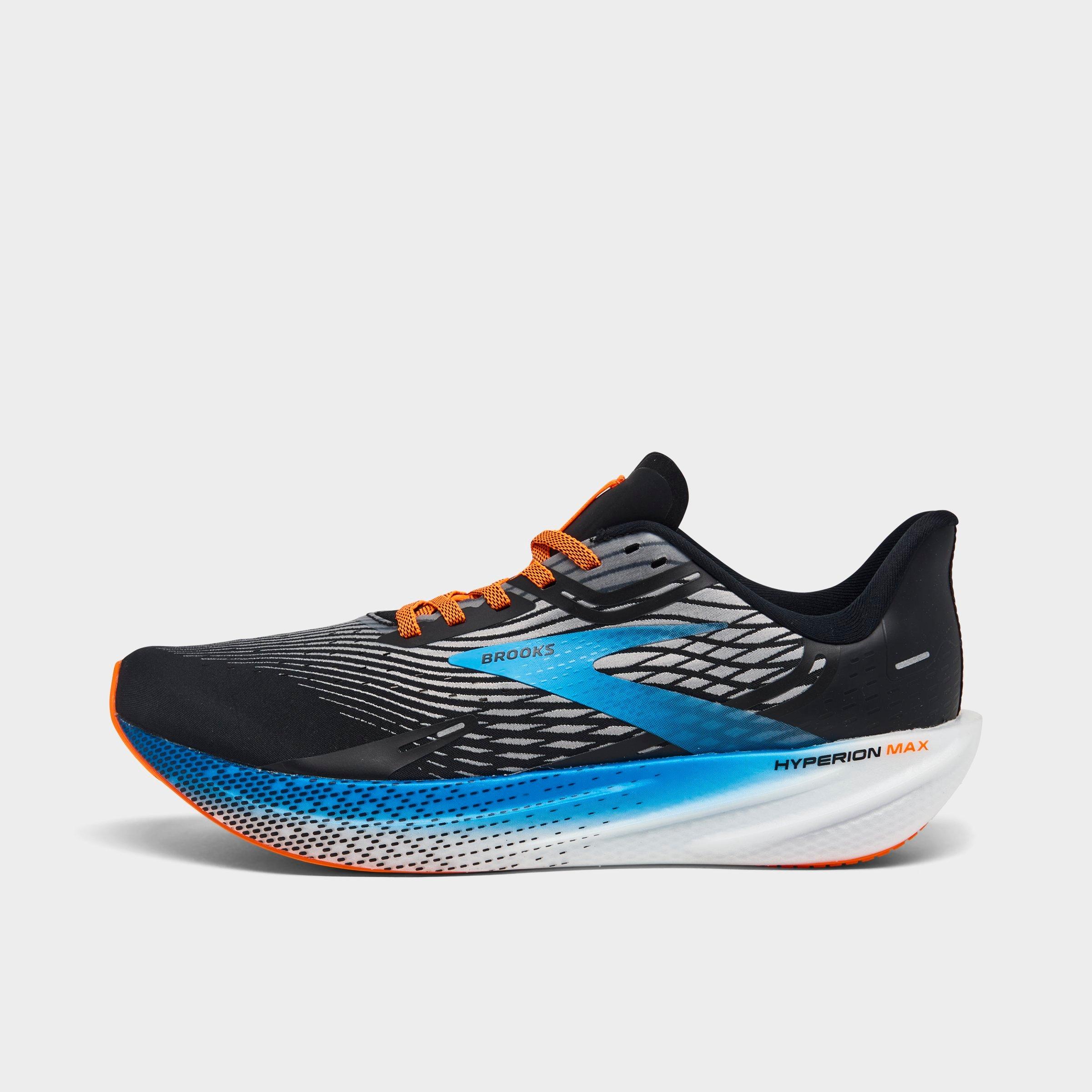 Brooks Men's Hyperion Max Running Sneakers From Finish Line In Black/grey/orange Clown Fish