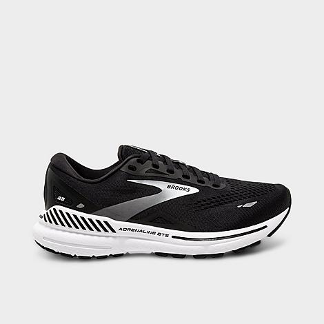 Brooks Men's Adrenaline Gts 23 Running Shoes In Black/white/silver