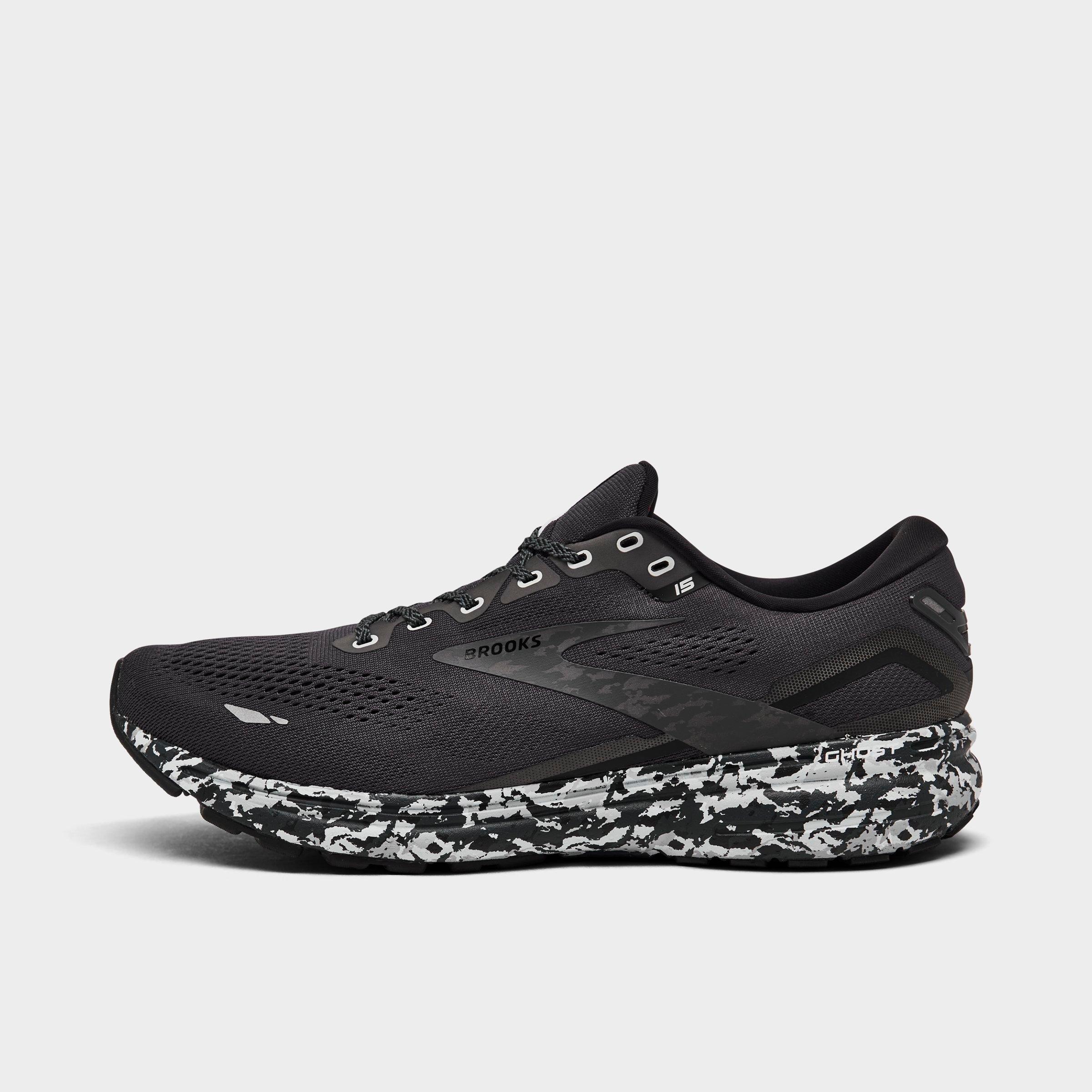 Brooks Men's Ghost 15 Road Running Shoes - D Width In Ebony/black In Ebony/black/oyster